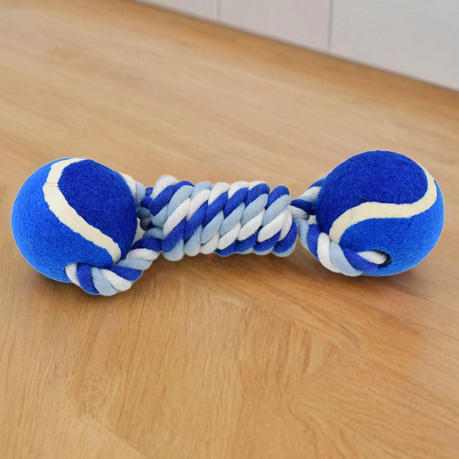 Durable Cotton Rope Dog Toy Two-Way Ball Design (1 Pc) - Shivani Jaswal Durable Cotton Rope Dog Toy Two-Way Ball Design (1 Pc)