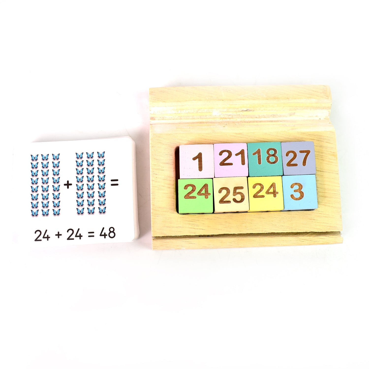 Wooden MathTime for Kids - Educational Math Card Game - Shivani Jaswal Wooden MathTime for Kids - Educational Math Card Game