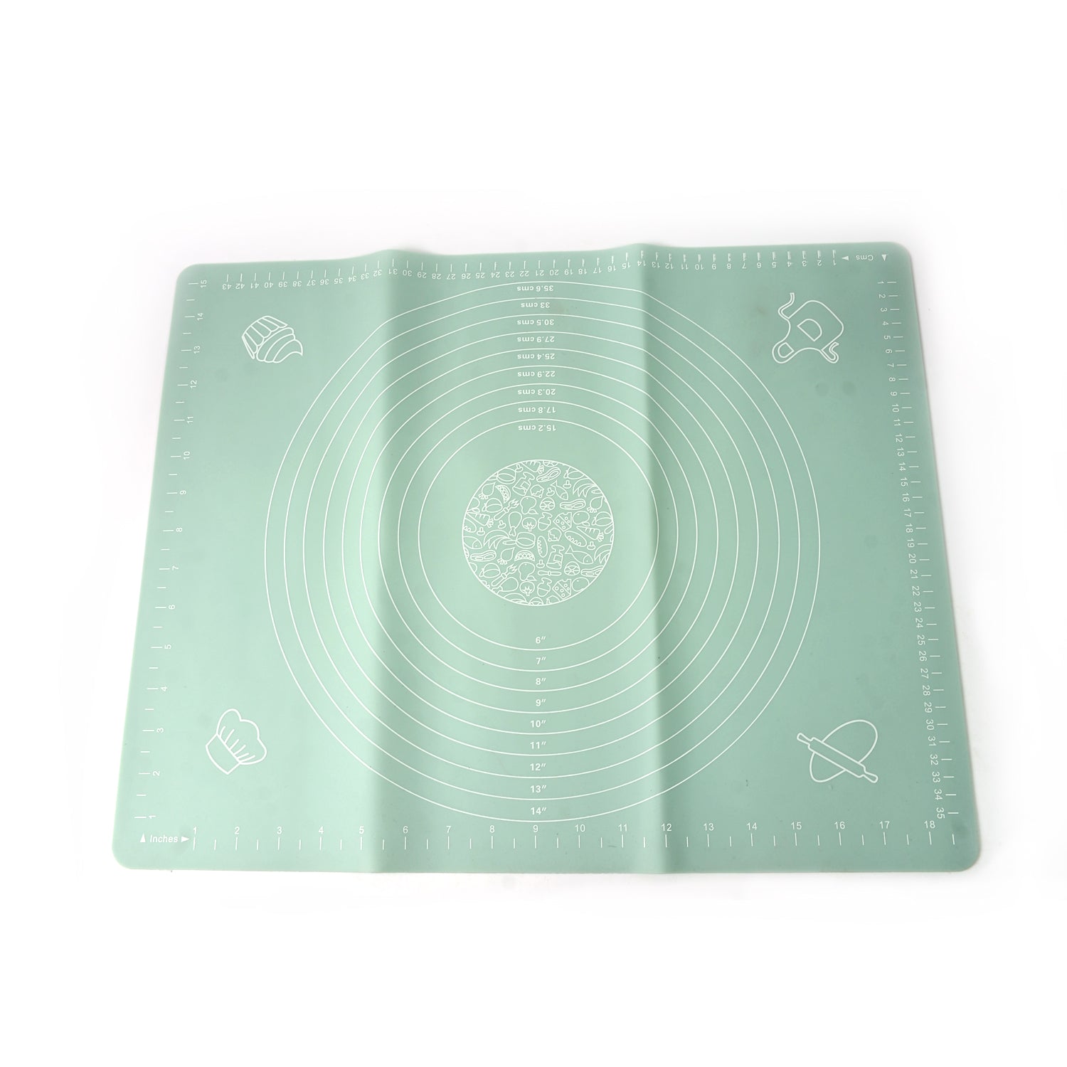 Mat, Rolling Baking Mat with Measurements (50×40 Cm) - Shivani Jaswal Mat, Rolling Baking Mat with Measurements (50×40 Cm)
