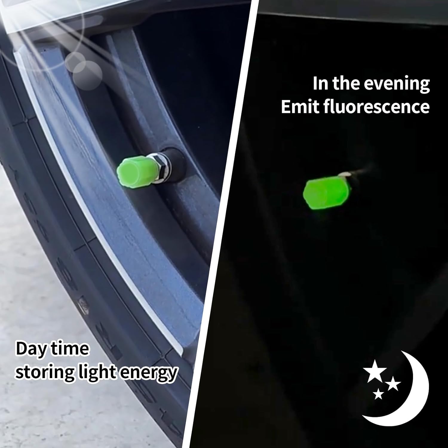 Tyre Valve Caps Luminous Glow Car Tire Valve Cap Covers vaal cap (4 Pcs Set) - Shivani Jaswal Tyre Valve Caps Luminous Glow Car Tire Valve Cap Covers vaal cap (4 Pcs Set)
