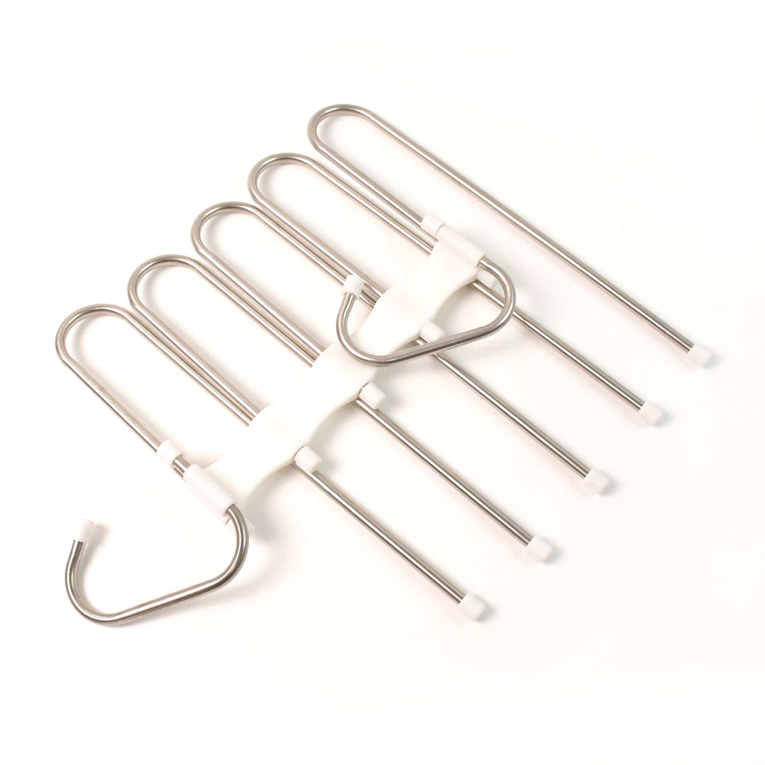 5 in 1 Stainless Steel Foldable Hangers for Clothes Hanging - Shivani Jaswal 5 in 1 Stainless Steel Foldable Hangers for Clothes Hanging