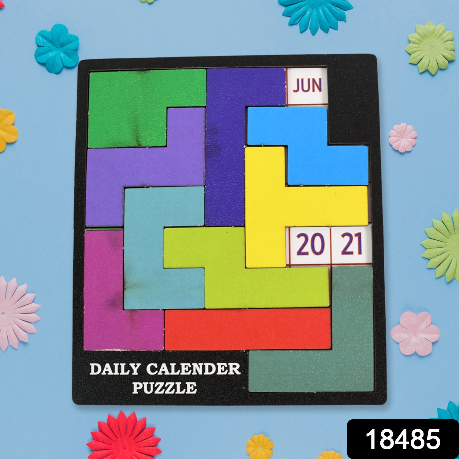 Wooden Daily Calendar Puzzle (Multicolor / 1 Set) - Shivani Jaswal Wooden Daily Calendar Puzzle (Multicolor / 1 Set)