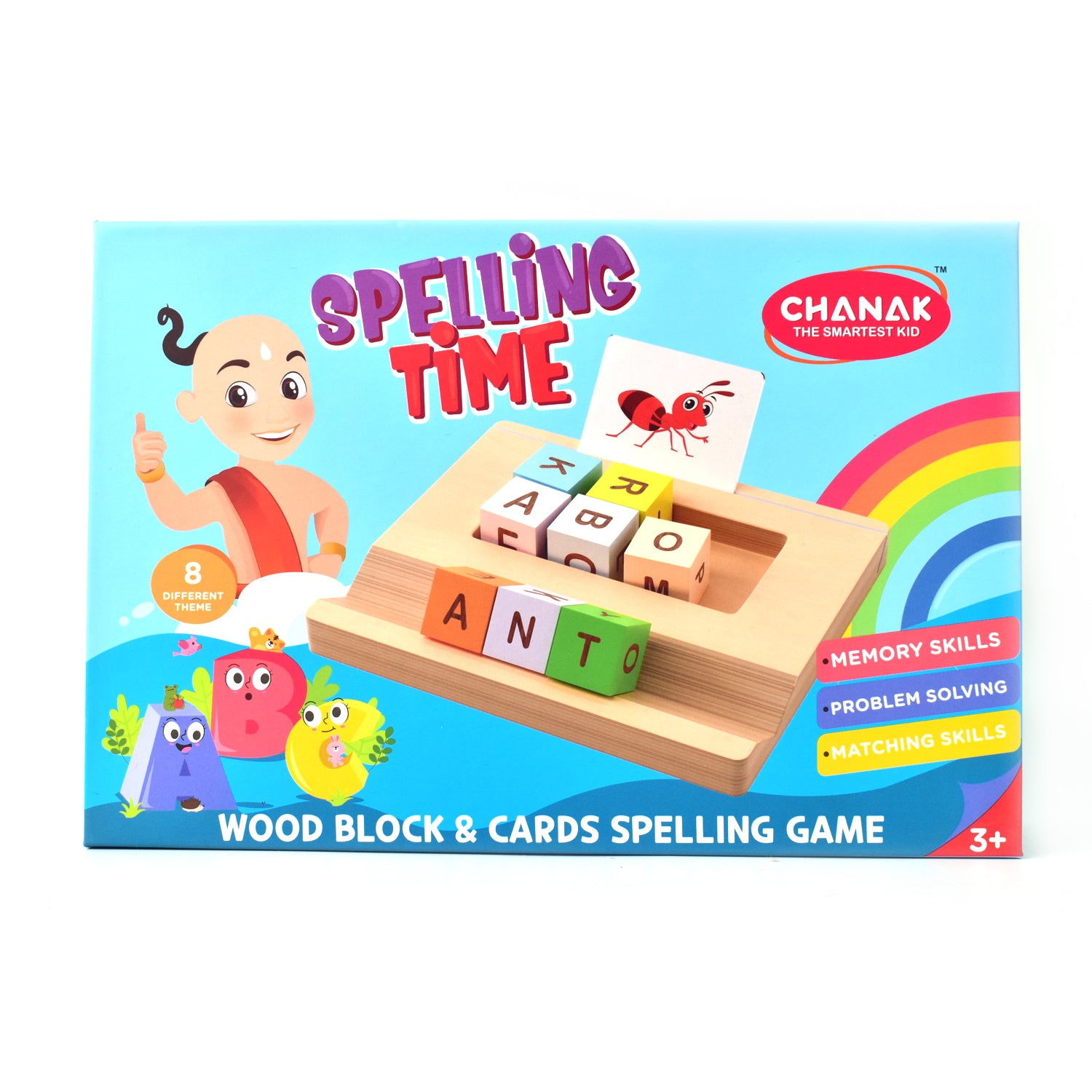 Alphabet Puzzle Spelling & Reading Words (26 Flash Cards & 8 WoodenBlock) - Shivani Jaswal Alphabet Puzzle Spelling & Reading Words (26 Flash Cards & 8 WoodenBlock)