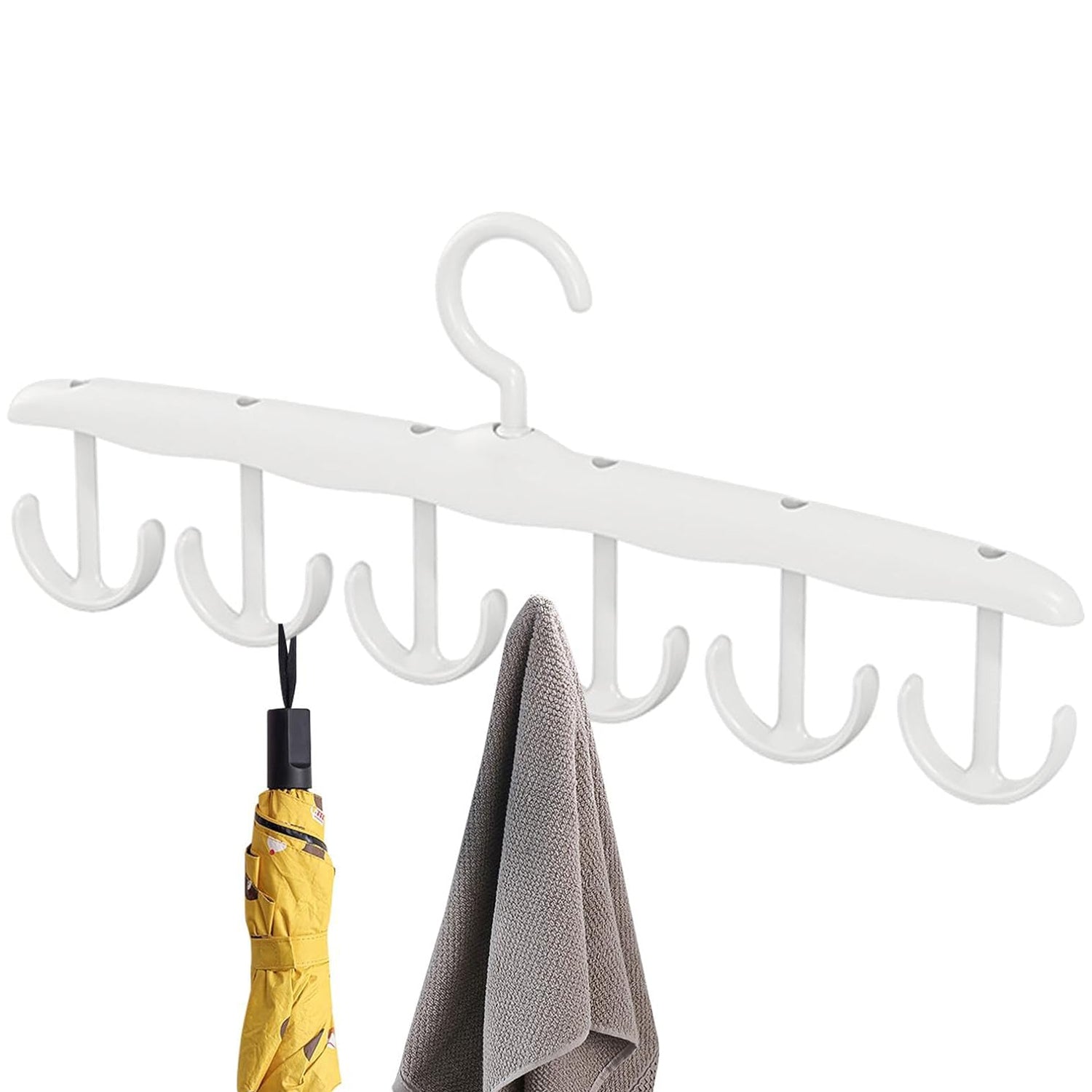 Rotatable Tank Top Hanger – Space Saving Closet Organizer for Dorms & Apartments (12-Hook) - Shivani Jaswal Rotatable Tank Top Hanger – Space Saving Closet Organizer for Dorms & Apartments (12-Hook)