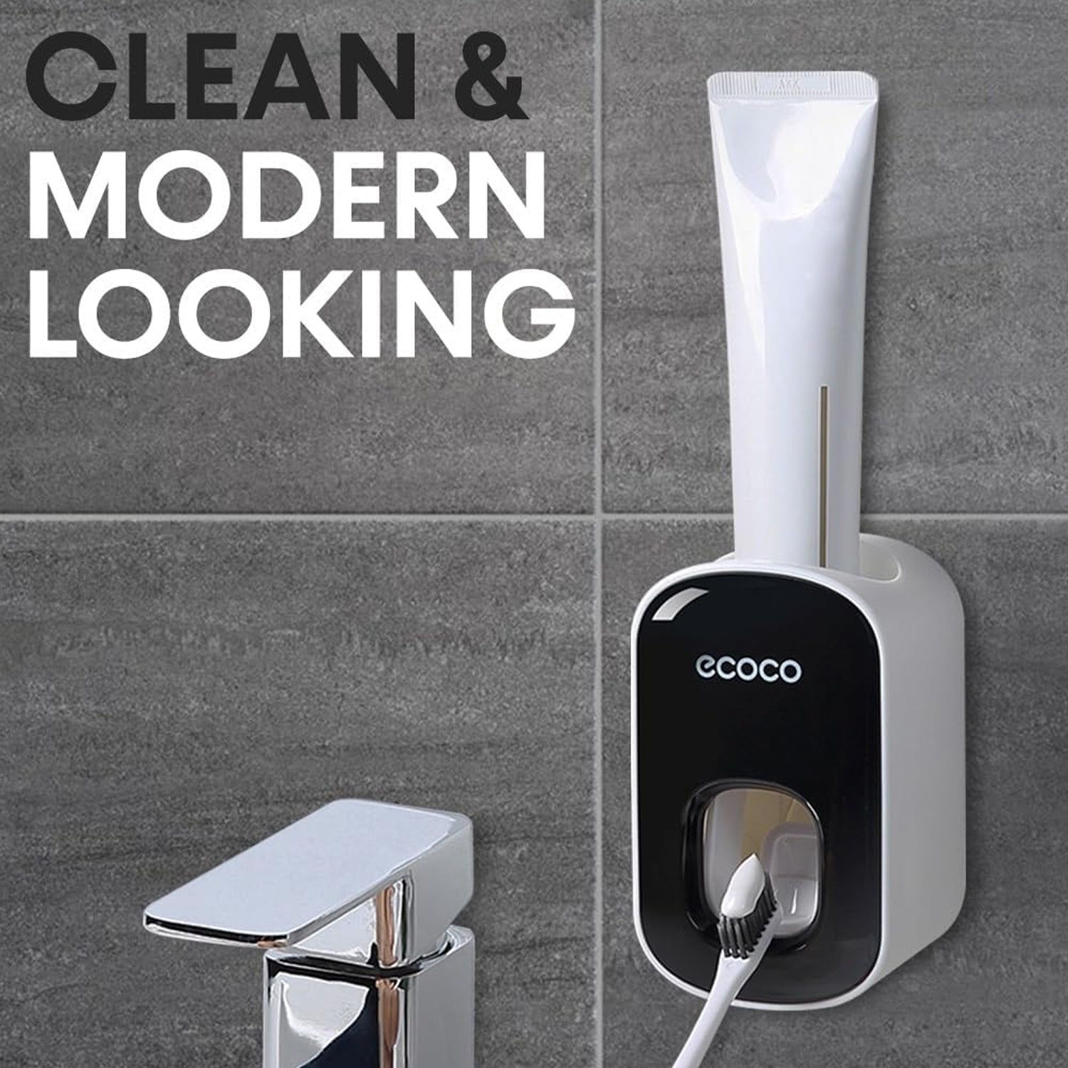 ABS Automatic Toothpaste Dispenser Space Saving for Home Bath Accessory (1 Pc) - Shivani Jaswal ABS Automatic Toothpaste Dispenser Space Saving for Home Bath Accessory (1 Pc)