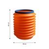 Foldable Storage Bucket, Water Container & Dustbin Multiuse bucket ( red )