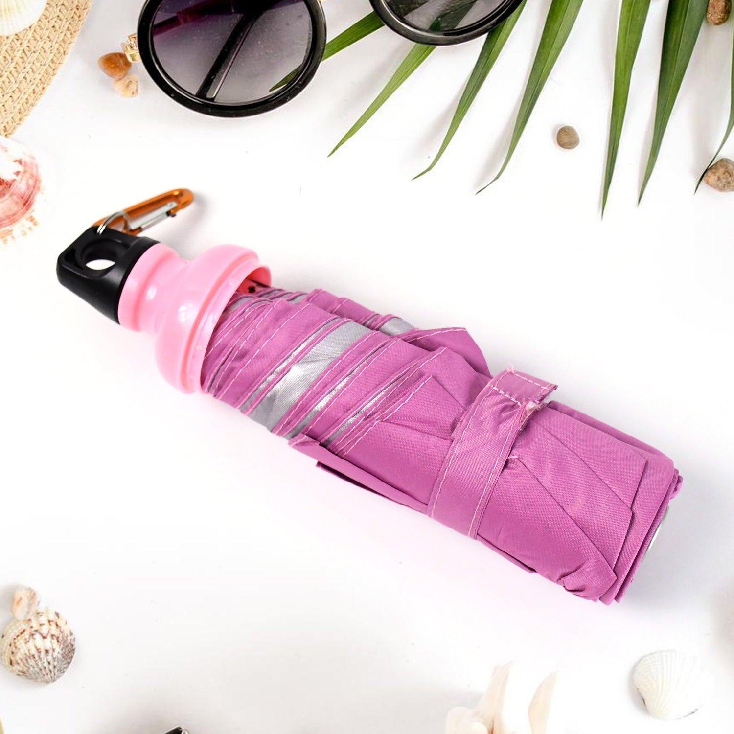 4 Fold Foldable Bottle Summer Umbrella for On-the-Go (1 Pc / Mix Color) - Shivani Jaswal 4 Fold Foldable Bottle Summer Umbrella for On-the-Go (1 Pc / Mix Color)