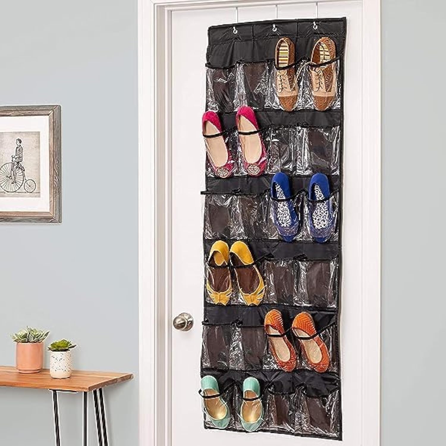 24 Grid Over the Door Shoe Organizer Rack Hanging Storage Space Saver (1 Pc) - Shivani Jaswal 24 Grid Over the Door Shoe Organizer Rack Hanging Storage Space Saver (1 Pc)