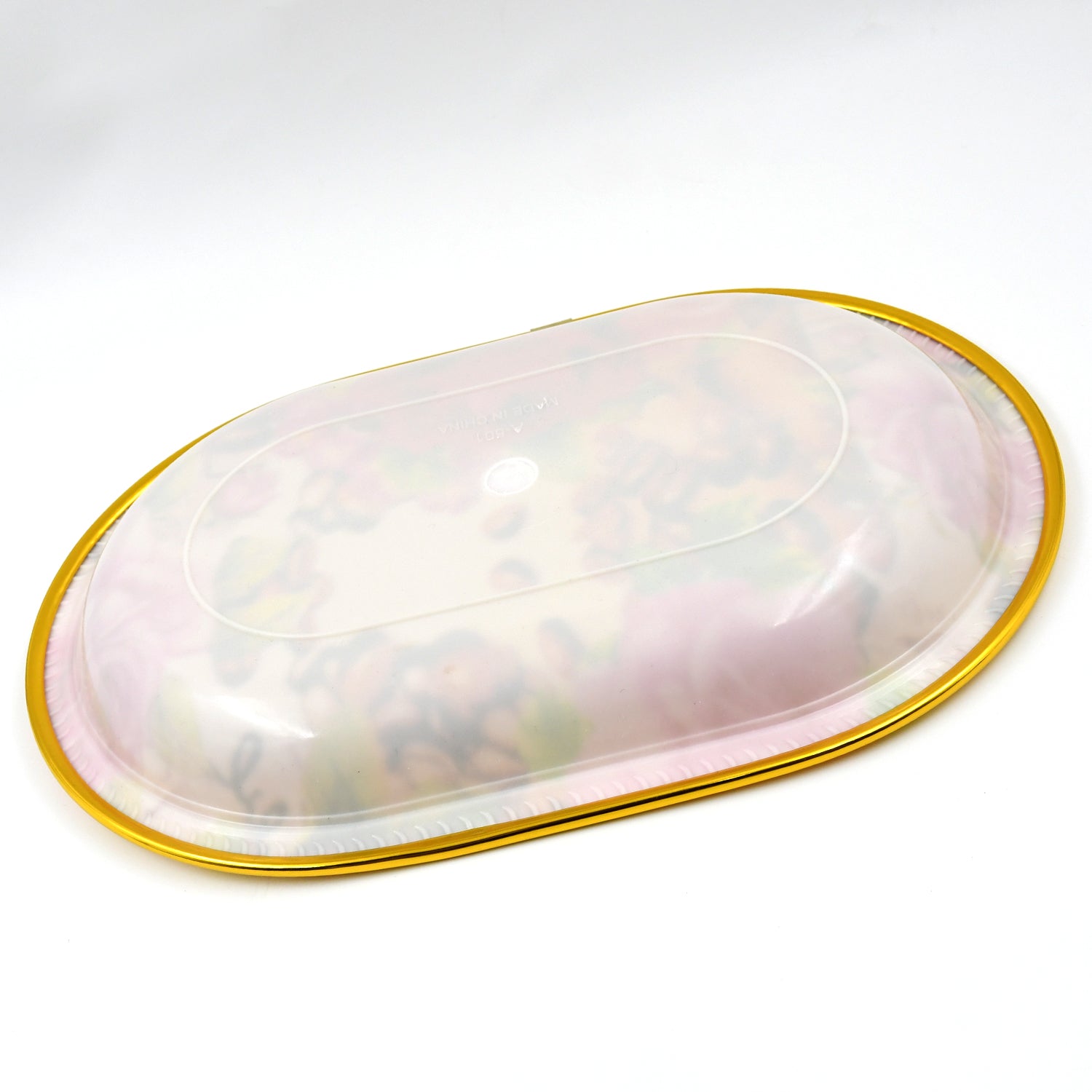 Small Plastic Flower Printed Design Serving Tray (1 Pc / 27 x 18 CM / Mix Color) - Shivani Jaswal Small Plastic Flower Printed Design Serving Tray (1 Pc / 27 x 18 CM / Mix Color)