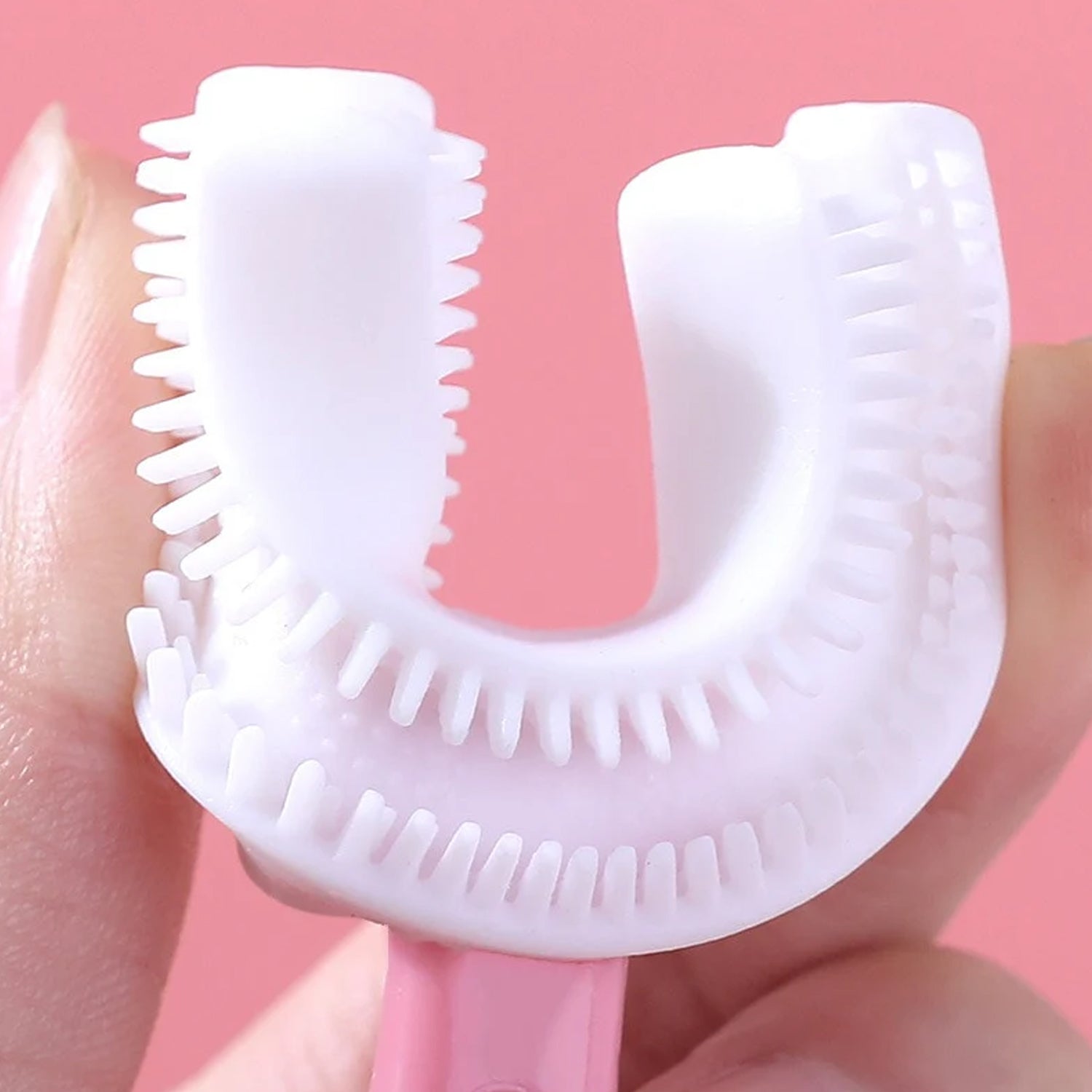 2 In1 U-Shape Silicone Manual Toothbrush & Tongue Scraper Cleaner Brush (1 Pc) - Shivani Jaswal 2 In1 U-Shape Silicone Manual Toothbrush & Tongue Scraper Cleaner Brush (1 Pc)