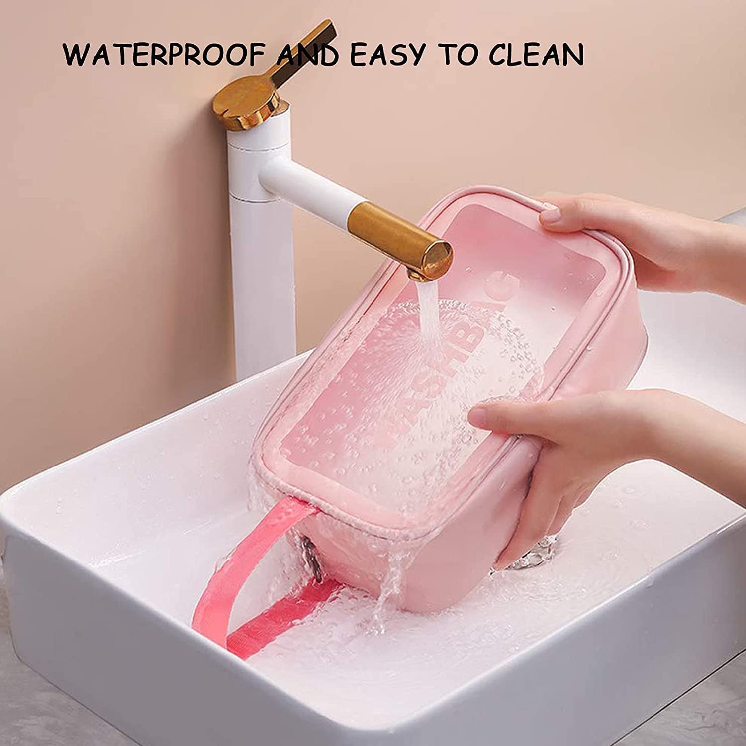 Cosmetic Pouch, Make up Bag for Home & Travel, Toiletry Bag for Cosmetics, Brushes, Accessories Set of 3 Small, Medium & Big - Wash Bag - Shivani Jaswal Cosmetic Pouch, Make up Bag for Home & Travel, Toiletry Bag for Cosmetics, Brushes, Accessories Set of 3 Small, Medium & Big - Wash Bag