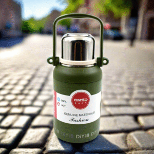 Stainless Steel Vacuum Insulated Water Bottle â€“ 900ML, Leak-Proof, Wide Mouth with Hanging Strap (Mix Color)