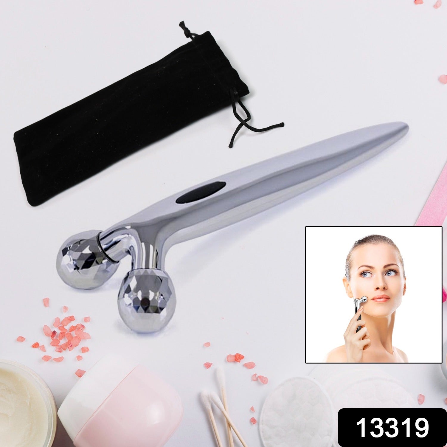 Manual Roller Face Skin Wrinkle Remover Massager (1 Pc) - Shivani Jaswal Manual Roller Face Skin Wrinkle Remover Massager (1 Pc)