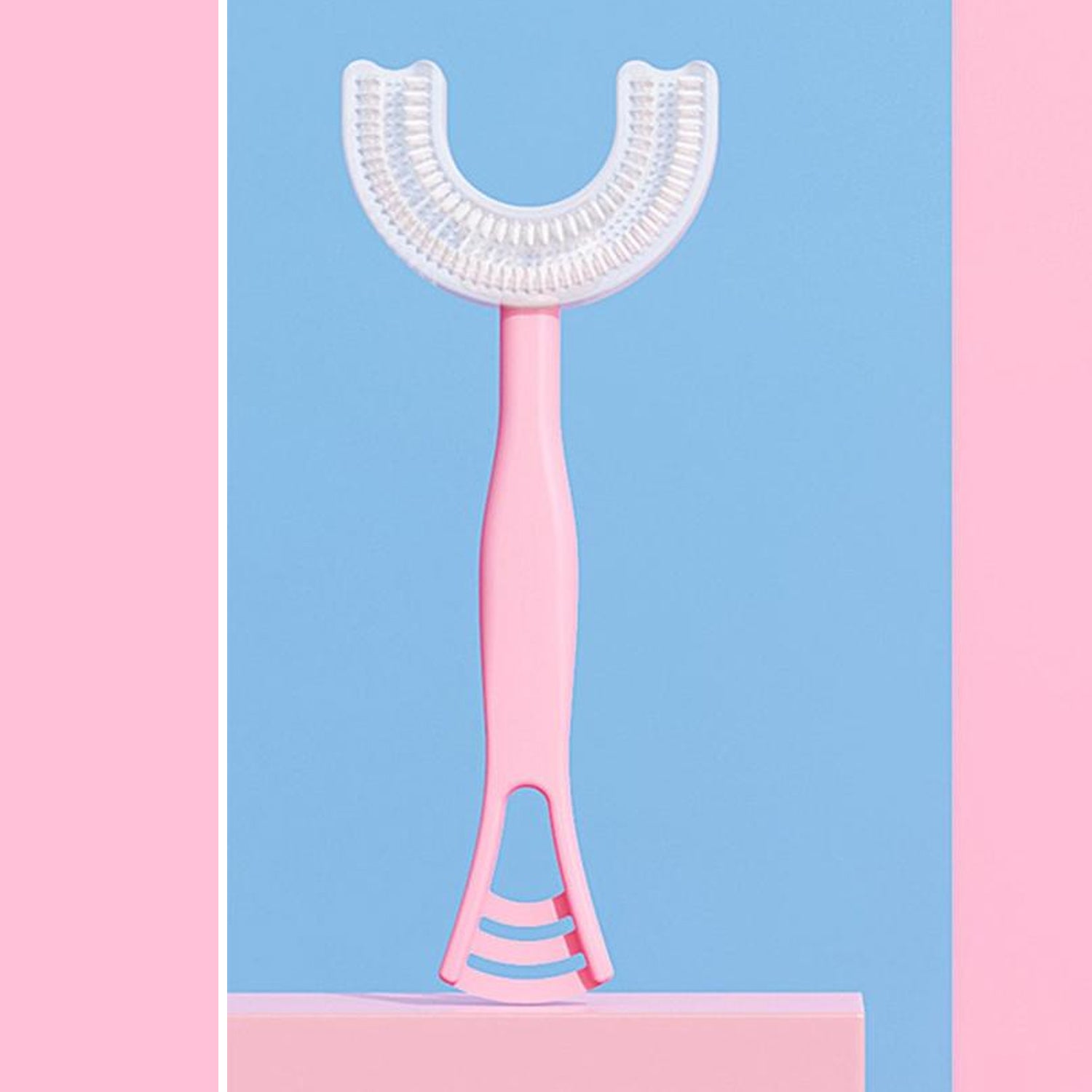 2 In1 U-Shape Silicone Manual Toothbrush & Tongue Scraper Cleaner Brush (1 Pc) - Shivani Jaswal 2 In1 U-Shape Silicone Manual Toothbrush & Tongue Scraper Cleaner Brush (1 Pc)