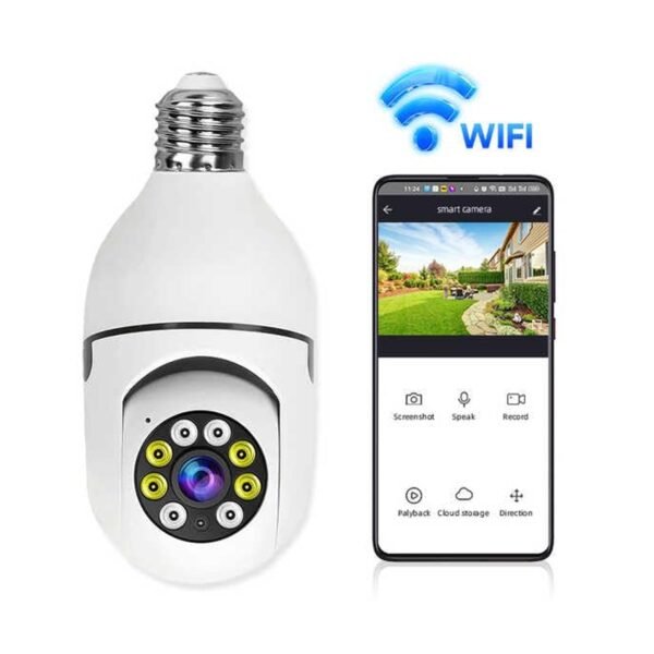 V380 Pro Fisheye 360 Degree Panoramic Wireless WiFi IP CCTV Security Camera (Pack of 1)