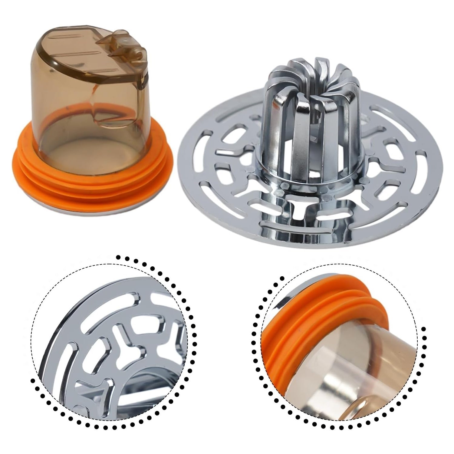 Shower Stopper, Anti-Odour Floor Drain Core with Filter Mesh (1 Pc) - Shivani Jaswal Shower Stopper, Anti-Odour Floor Drain Core with Filter Mesh (1 Pc)
