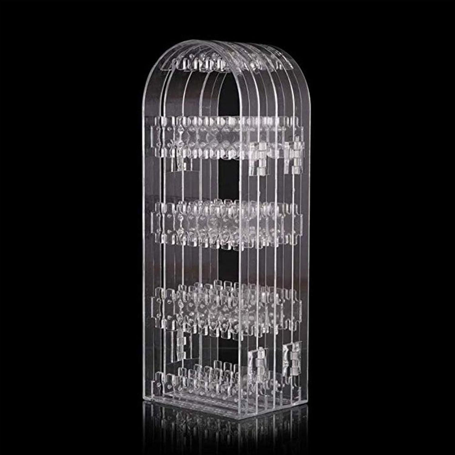 4 Folding Storage Hanger Acrylic Earring Screen Holder Display Stand Clear (1 Set) - Shivani Jaswal 4 Folding Storage Hanger Acrylic Earring Screen Holder Display Stand Clear (1 Set)