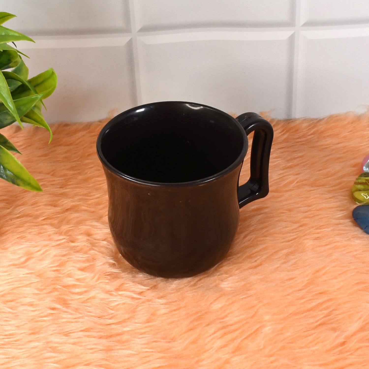 Premium Plastic Coffee / Tea Cups / Mug with Handle (1 Pc / With Color Box / Black) - Shivani Jaswal Premium Plastic Coffee / Tea Cups / Mug with Handle (1 Pc / With Color Box / Black)