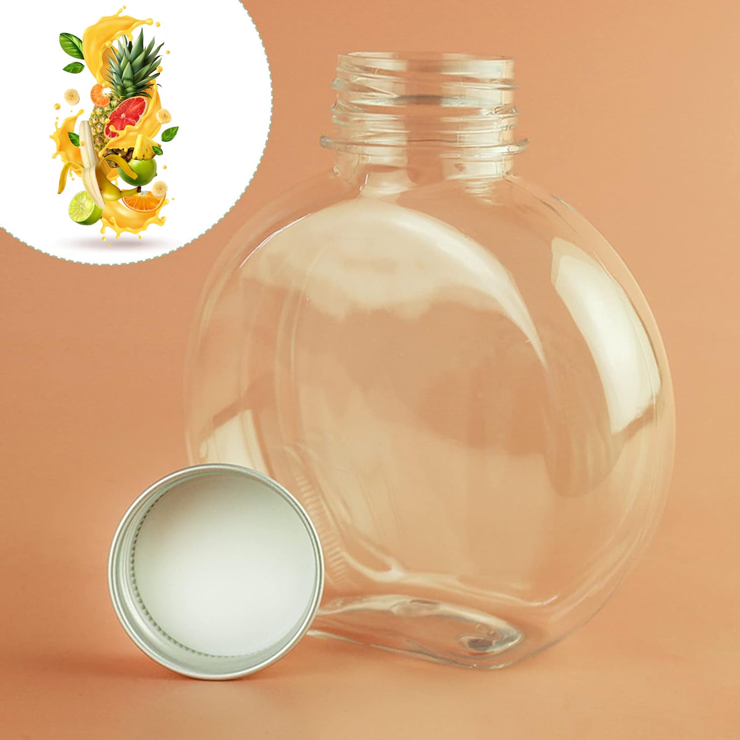 Multipurpose Transparent Round Clear Plastic Container (1 Pc) - Shivani Jaswal Multipurpose Transparent Round Clear Plastic Container (1 Pc)