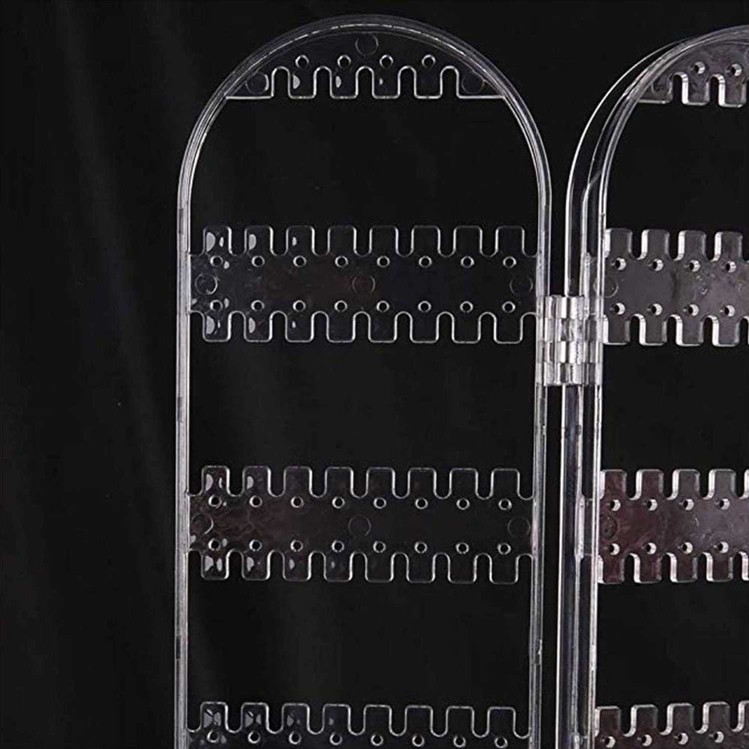 4 Folding Storage Hanger Acrylic Earring Screen Holder Display Stand Clear (1 Set) - Shivani Jaswal 4 Folding Storage Hanger Acrylic Earring Screen Holder Display Stand Clear (1 Set)