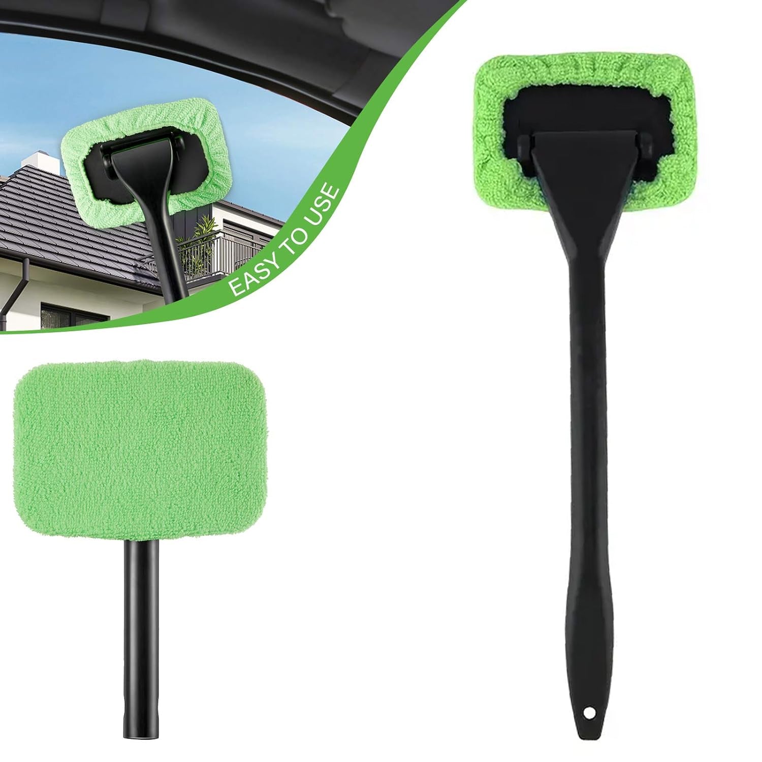 Windshield Clean Car Glass Cleaner Wiper With 1 Extra Microfiber Cloth (1 Pc / 38 Cm Long) - Shivani Jaswal Windshield Clean Car Glass Cleaner Wiper With 1 Extra Microfiber Cloth (1 Pc / 38 Cm Long)