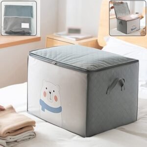 Clothes Storage Bag with Zipper & Handles