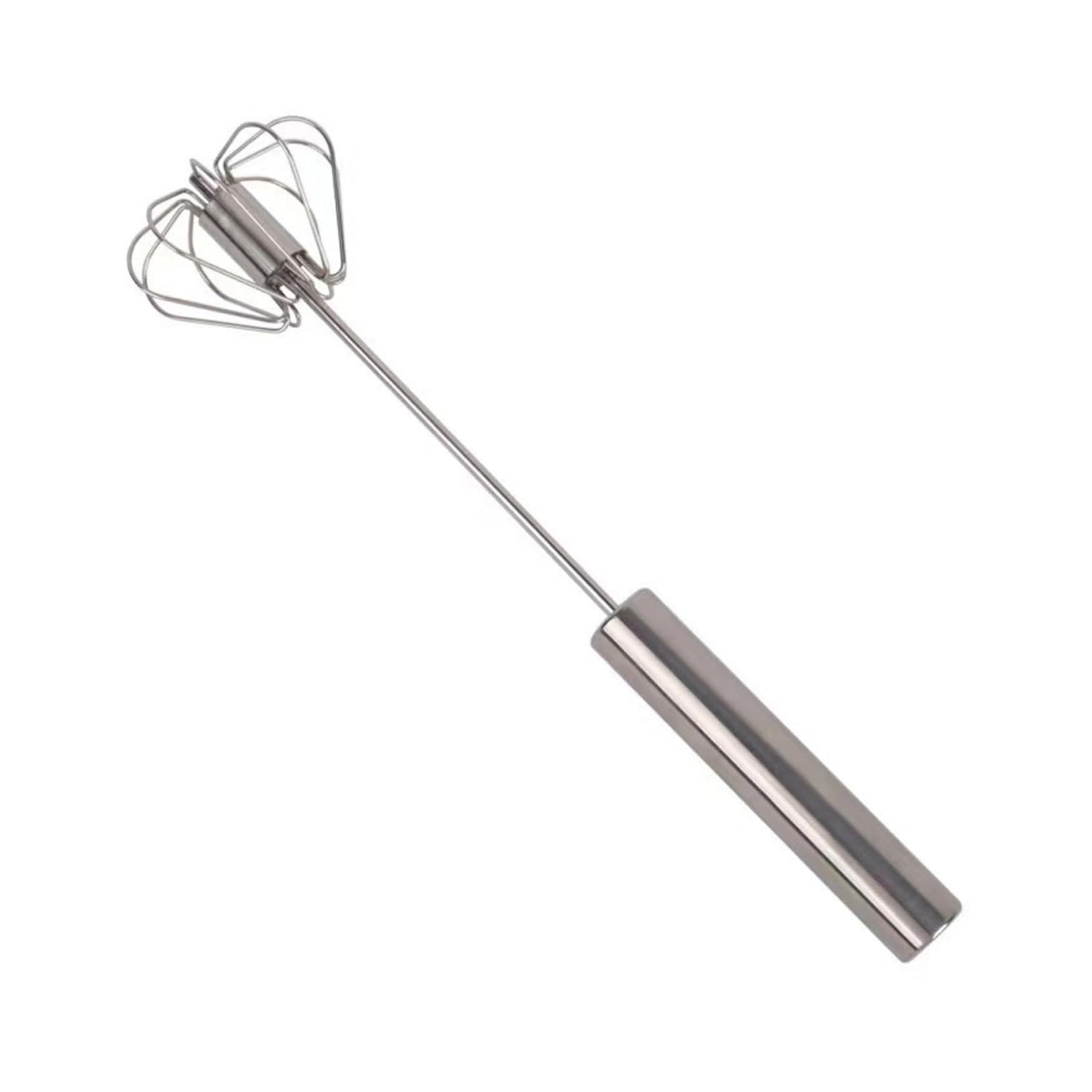 Medium Stainless Steel Egg Whisk, Hand Push Rotary Whisk Blender (1 Pc / 30 Cm) - Shivani Jaswal Medium Stainless Steel Egg Whisk, Hand Push Rotary Whisk Blender (1 Pc / 30 Cm)