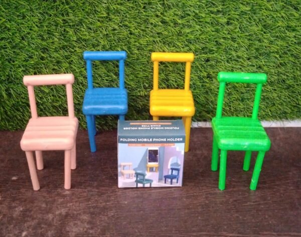 Mini Chair Mobile Phone Holder â€“ Portable & Stylish Stand for All Smartphones, Ideal for Desk & Office Use (1 Pc)