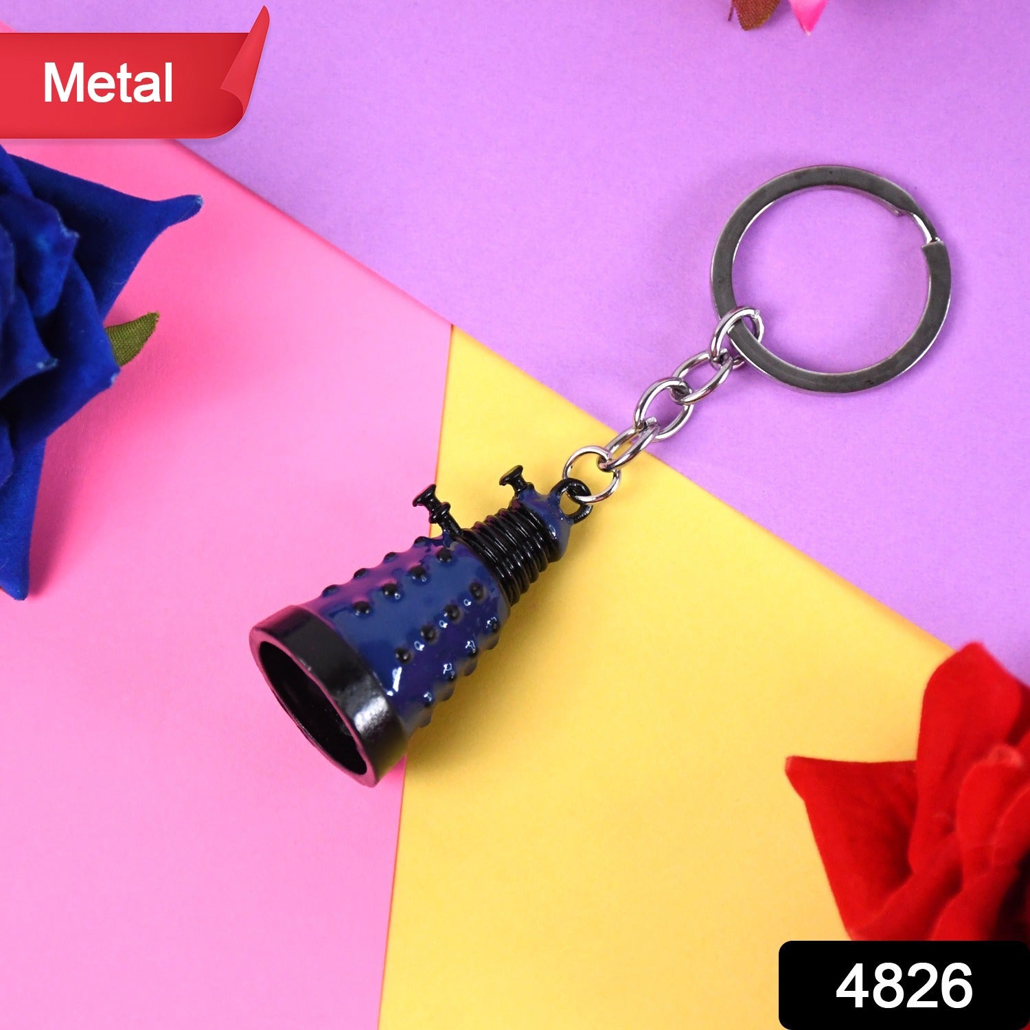 Metal Keychain - Durable & Stylish Accessory (1 Pc / Mix Color) - Shivani Jaswal Metal Keychain - Durable & Stylish Accessory (1 Pc / Mix Color)