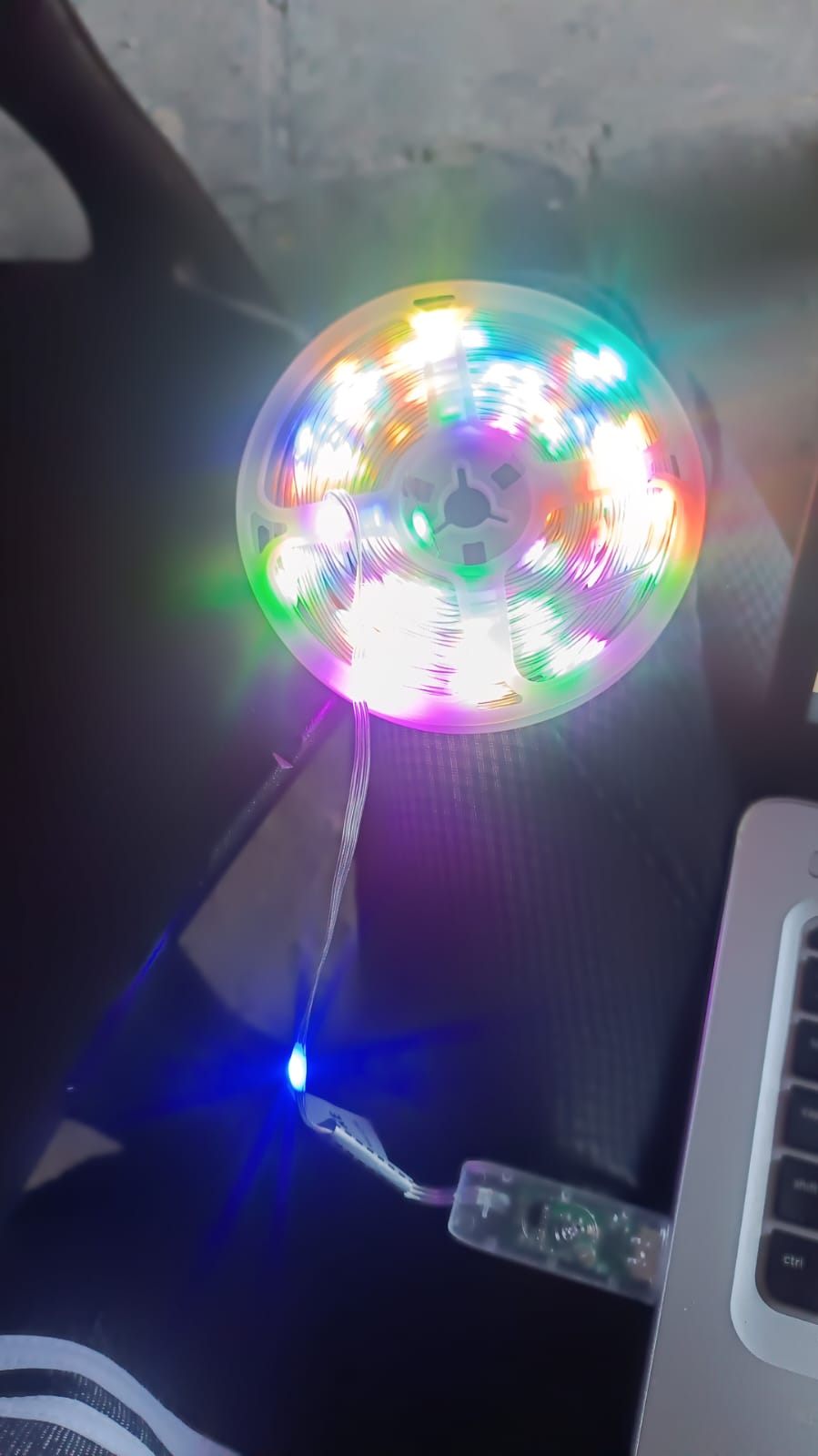 Multi Coloured 10M RGB LED Strip Lights (1 Pc) - Shivani Jaswal Multi Coloured 10M RGB LED Strip Lights (1 Pc)