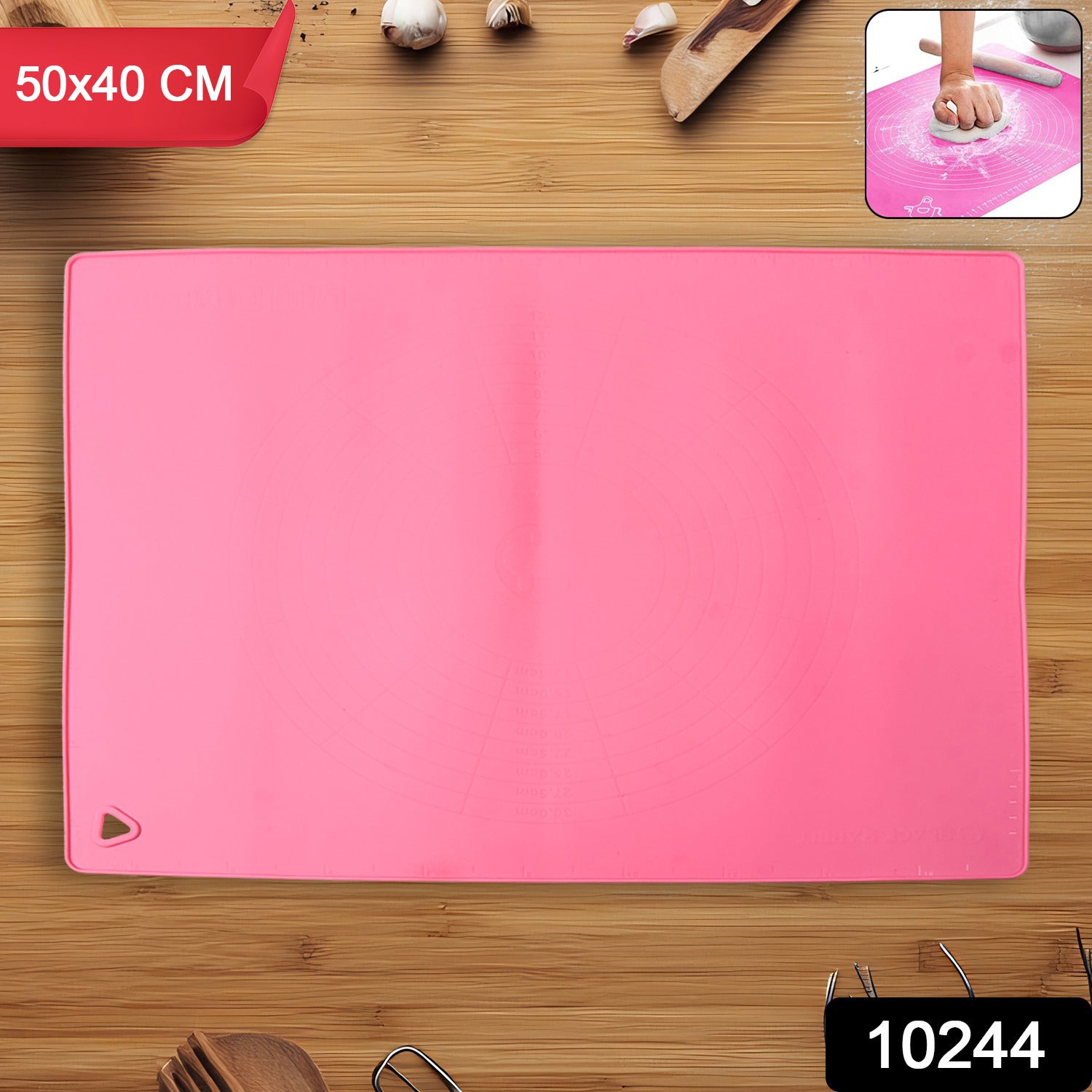 Rolling Mat Silicone Baking Mat (50×40 Cm) - Shivani Jaswal Rolling Mat Silicone Baking Mat (50×40 Cm)