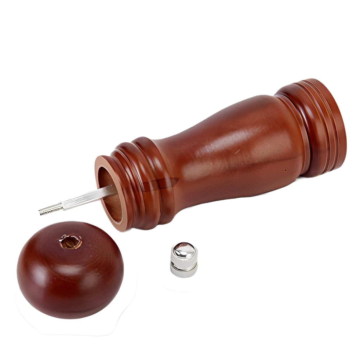 Wooden Pepper Mill 6 inch Tall - Best Pepper Grinder (1 Pc) - Shivani Jaswal Wooden Pepper Mill 6 inch Tall - Best Pepper Grinder (1 Pc)