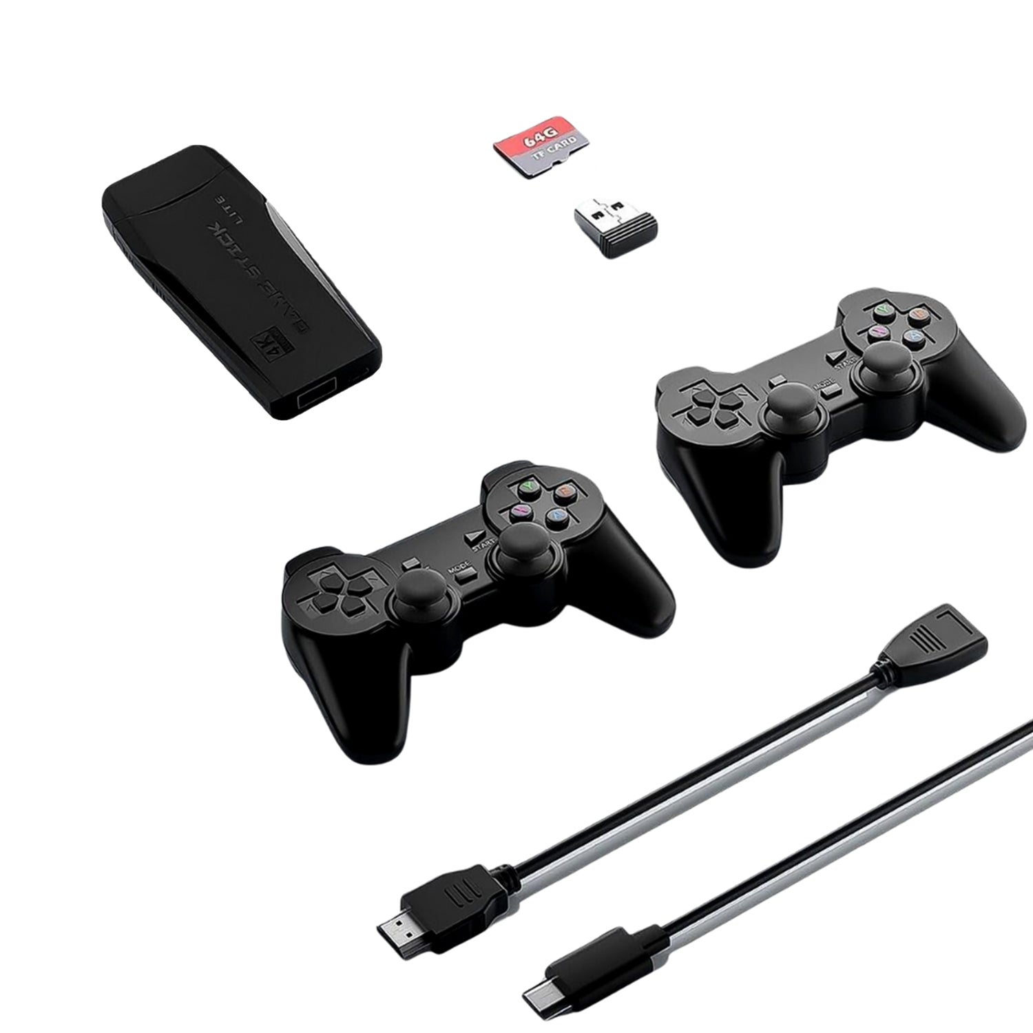 Wireless Controller Gamepad with 10,000+ Games, 4k Ultra HD Game Sticks Output, and 2.4GHz Wireless Controller Video Games with 64gb Memory Card (1 Set) - Shivani Jaswal Wireless Controller Gamepad with 10,000+ Games, 4k Ultra HD Game Sticks Output, and 2.4GHz Wireless Controller Video Games with 64gb Memory Card (1 Set)