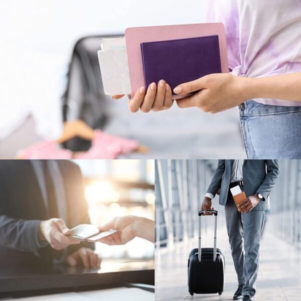 Passport Holder Cover PU Leather Travel Wallet case (1 Pc / 15Ã—11 Cm)