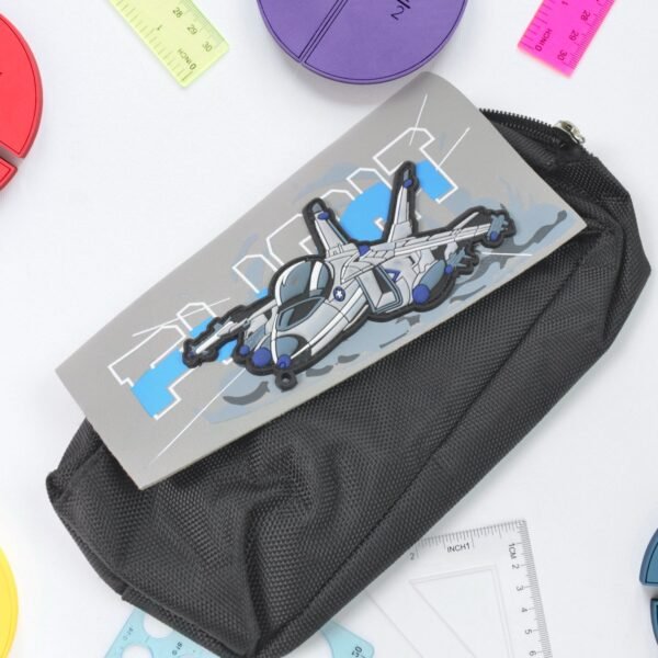 Pencil Pouch With Zipper, Students Pencil Case Large Capacity, Makeup Pouch, Stationery Bag (1 Pc/ 2 Compartment)