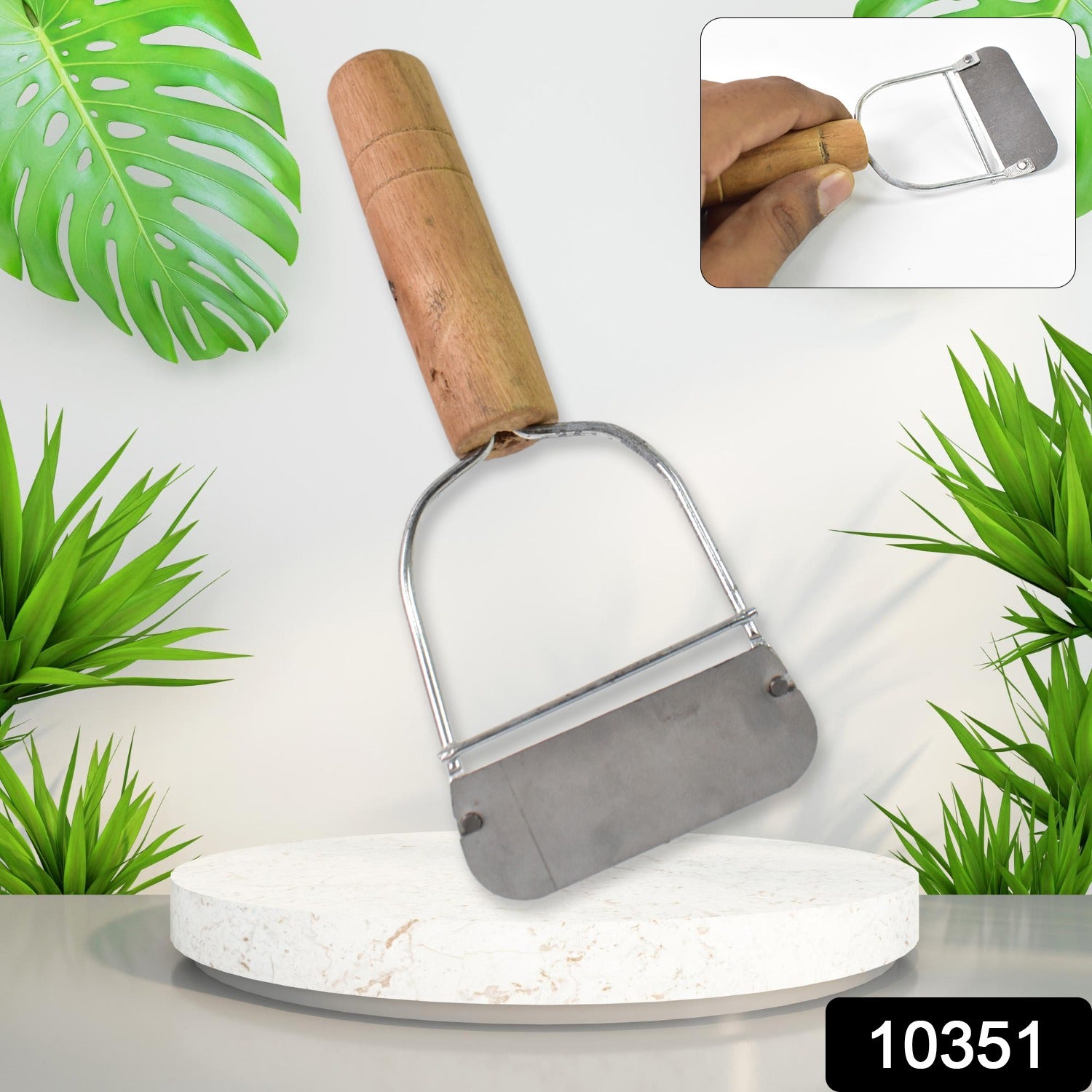 Wooden Handle Metal Vegetable Cutter, Peeler, Slicer (1 Pc / B Grade) - Shivani Jaswal Wooden Handle Metal Vegetable Cutter, Peeler, Slicer (1 Pc / B Grade)