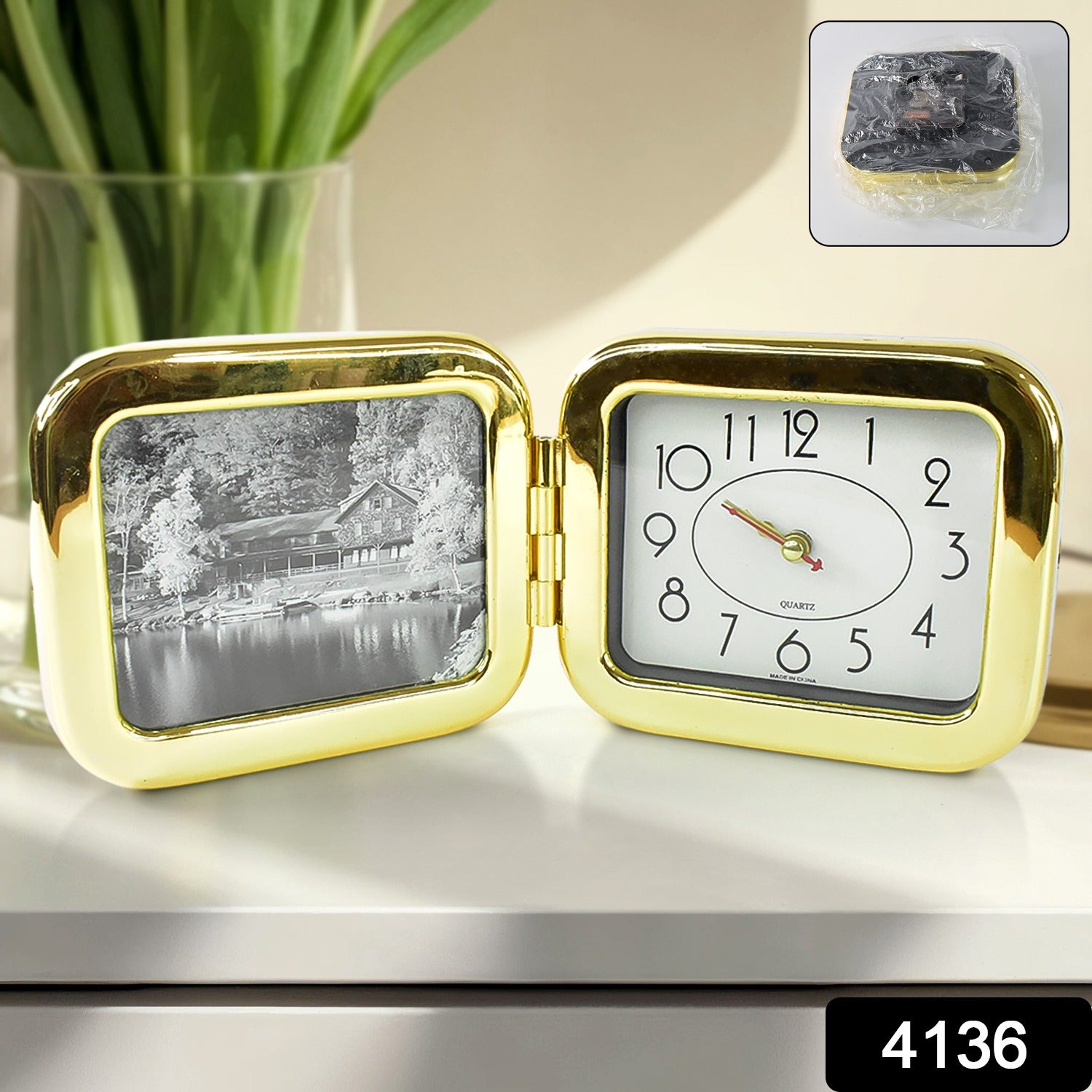 Portable Foldable Desk Clock – Space-Saving and Stylish (1 Pc) - Shivani Jaswal Portable Foldable Desk Clock – Space-Saving and Stylish (1 Pc)