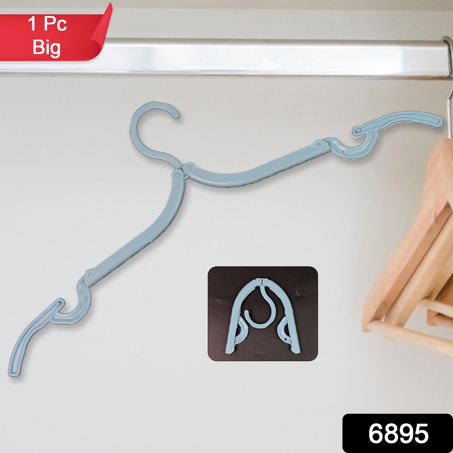 Travel Hangers, Portable Folding Clothes Hangers (1 Pc / Big) - Shivani Jaswal Travel Hangers, Portable Folding Clothes Hangers (1 Pc / Big)