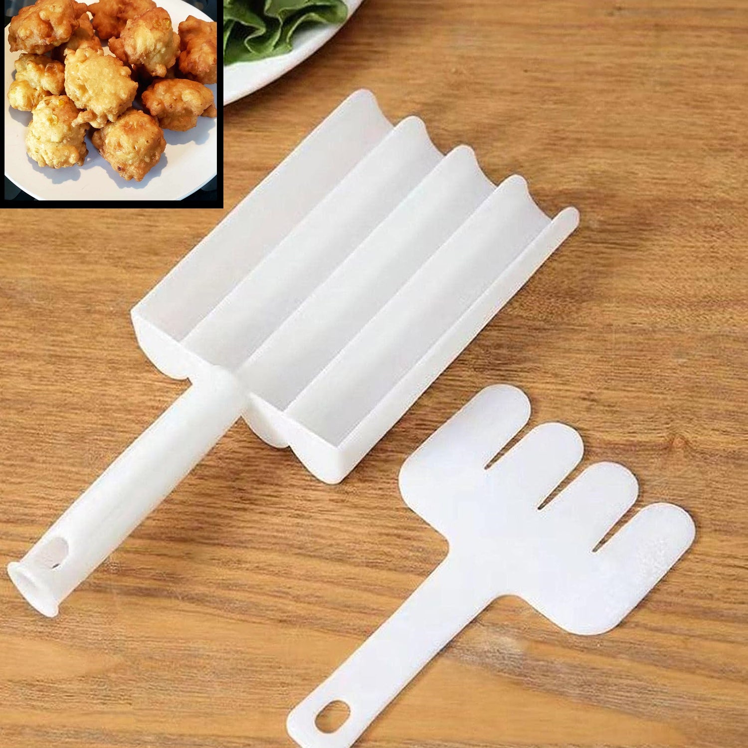 Small Multifunction Fritters Maker - Creative Fritters Scoop Multi-Function Ball Maker | Portable Maker for Making Cake Balls, Ice Cream Spoon, Doughnut, Hand Cutting Scoop(2pc Set) - Shivani Jaswal Small Multifunction Fritters Maker - Creative Fritters Scoop Multi-Function Ball Maker | Portable Maker for Making Cake Balls, Ice Cream Spoon, Doughnut, Hand Cutting Scoop(2pc Set)