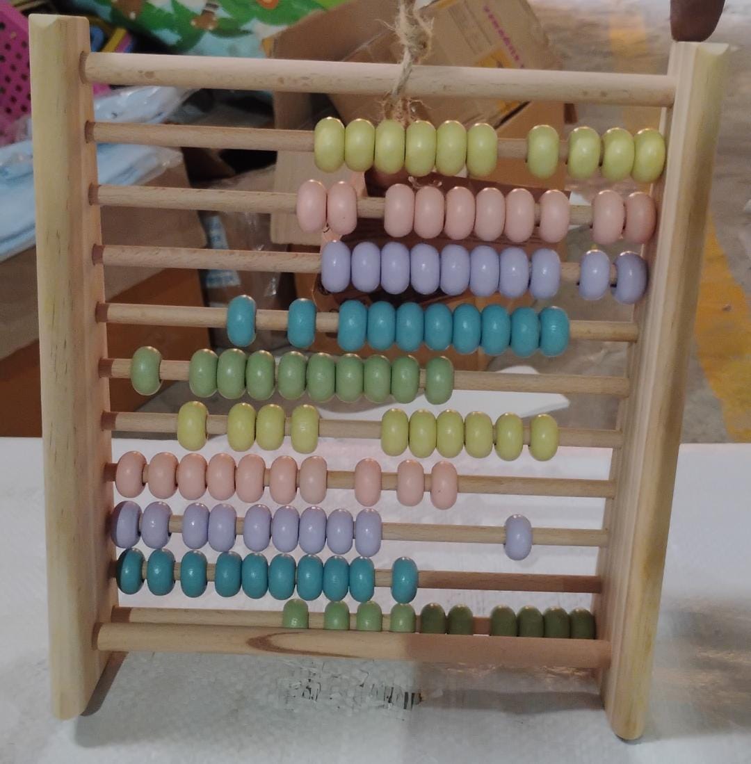 Wooden Counting Number Maths Learning Abacus Toy (1 Pc) - Shivani Jaswal Wooden Counting Number Maths Learning Abacus Toy (1 Pc)