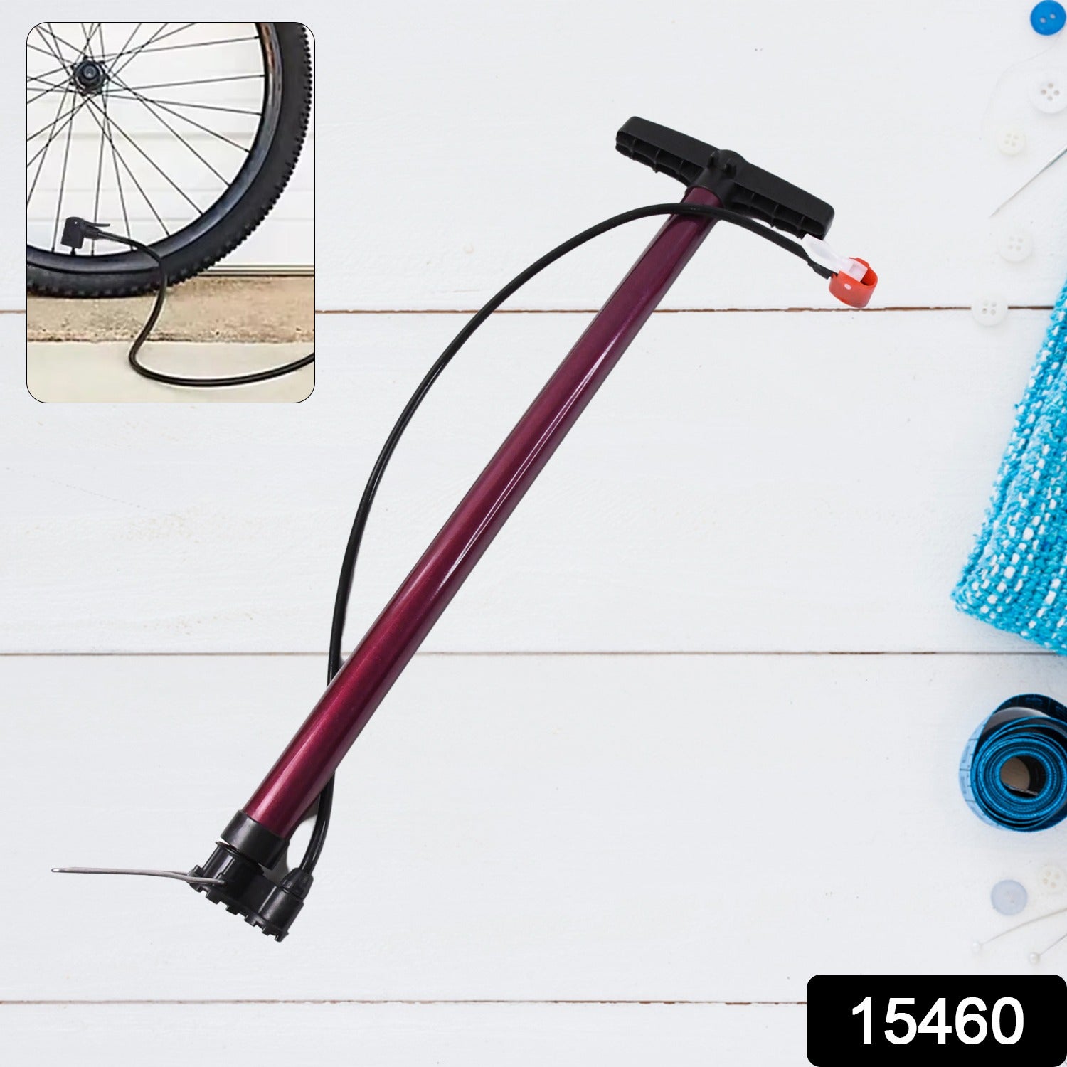 High Pressure Hand Air Pump with Dual Nozzle - Shivani Jaswal High Pressure Hand Air Pump with Dual Nozzle
