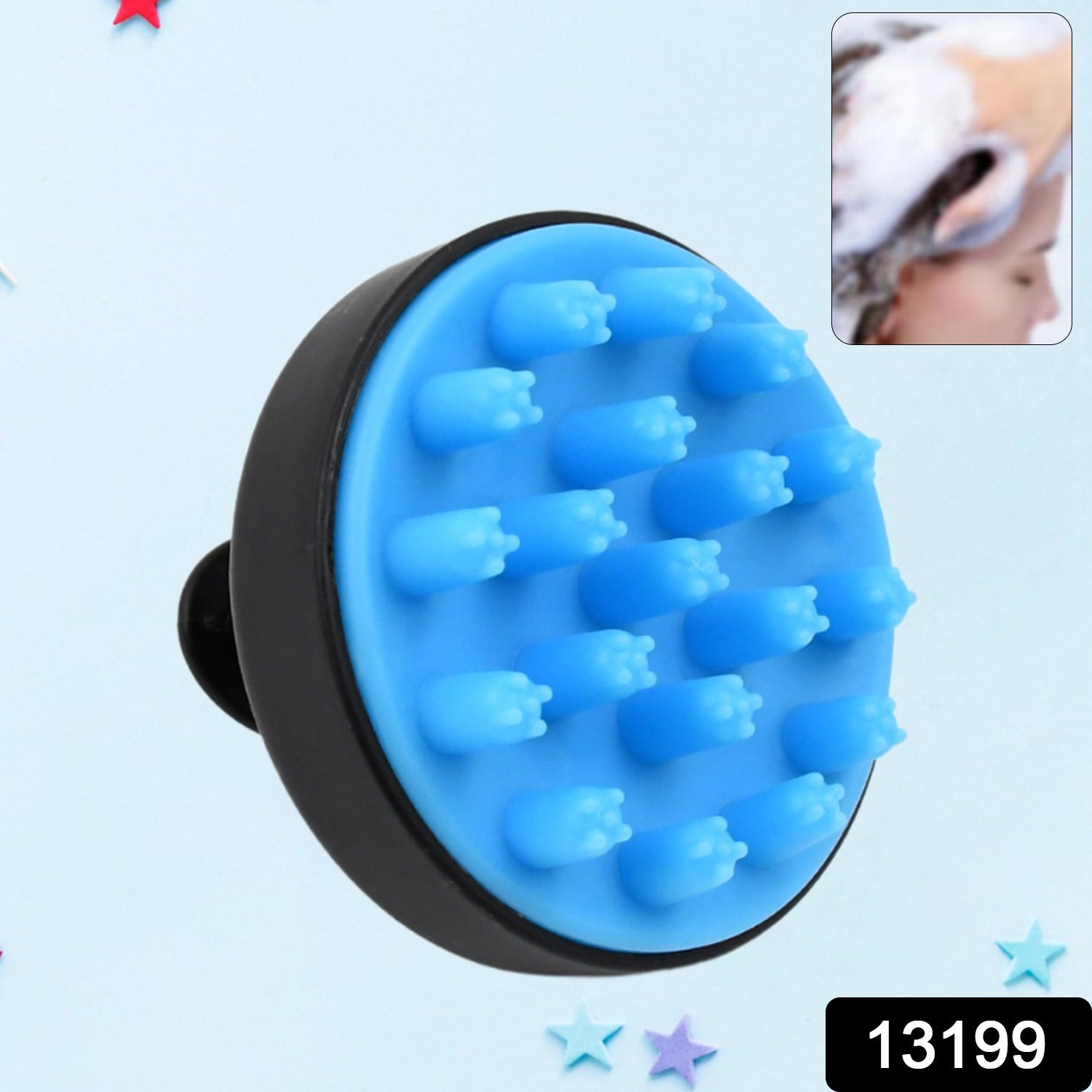 Hair Scalp Massager Shampoo Brush Comb (1 Pc), Hair accessories - Shivani Jaswal Hair Scalp Massager Shampoo Brush Comb (1 Pc), Hair accessories