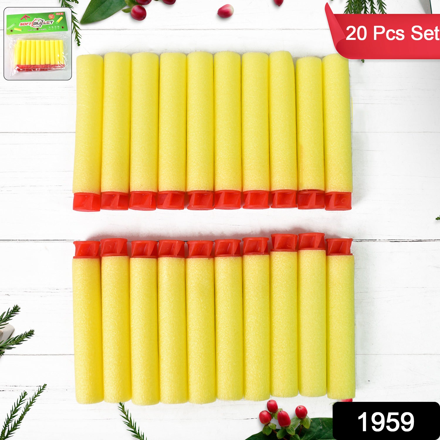 Refill Bullet Darts Soft Round Head Blasters Kids Toy for Gun (20 Pcs Set) - Shivani Jaswal Refill Bullet Darts Soft Round Head Blasters Kids Toy for Gun (20 Pcs Set)