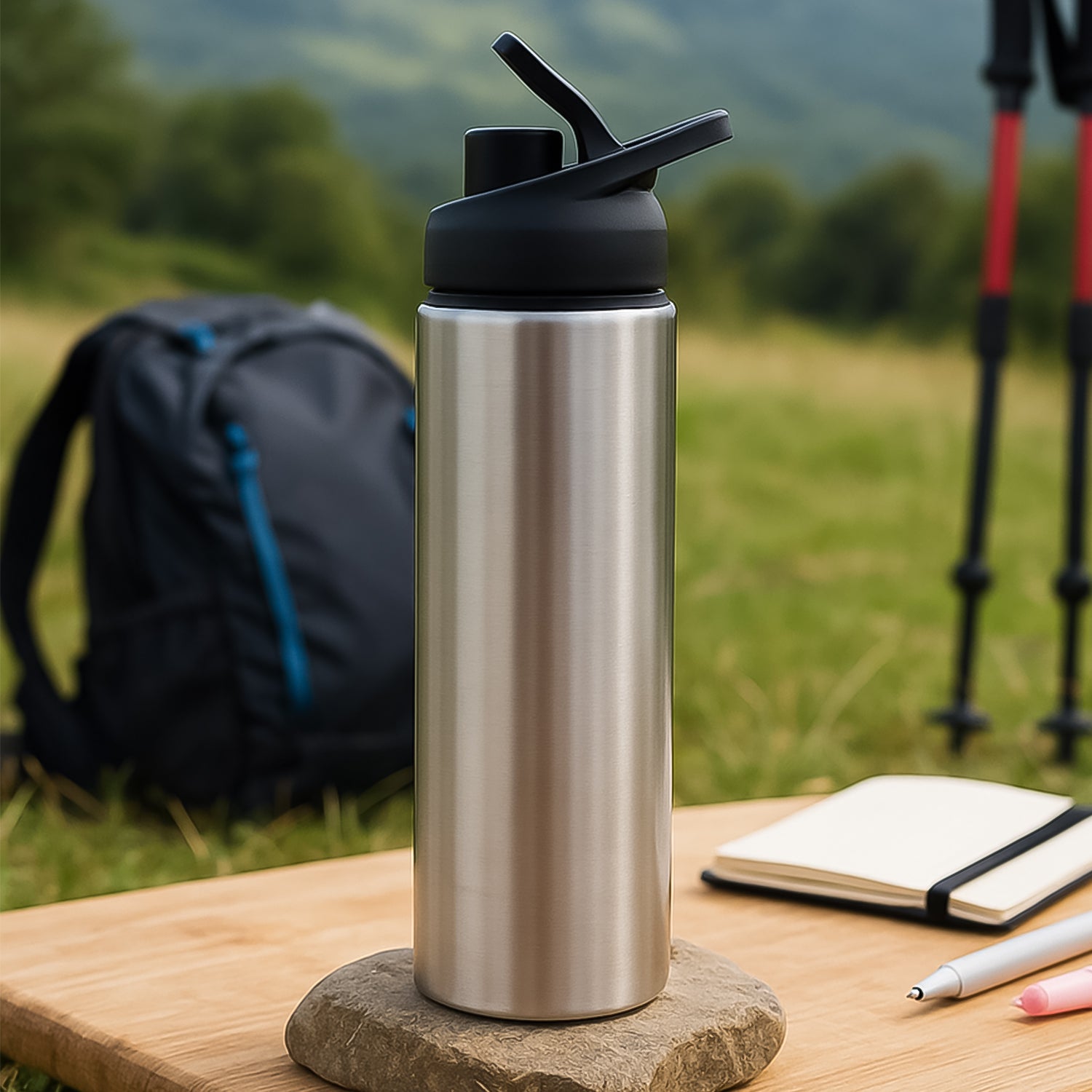 Steel Water Bottle | Sipper Bottle | Fridge Water Bottle Set of 1 (600 ML Approx) - Shivani Jaswal Steel Water Bottle | Sipper Bottle | Fridge Water Bottle Set of 1 (600 ML Approx)