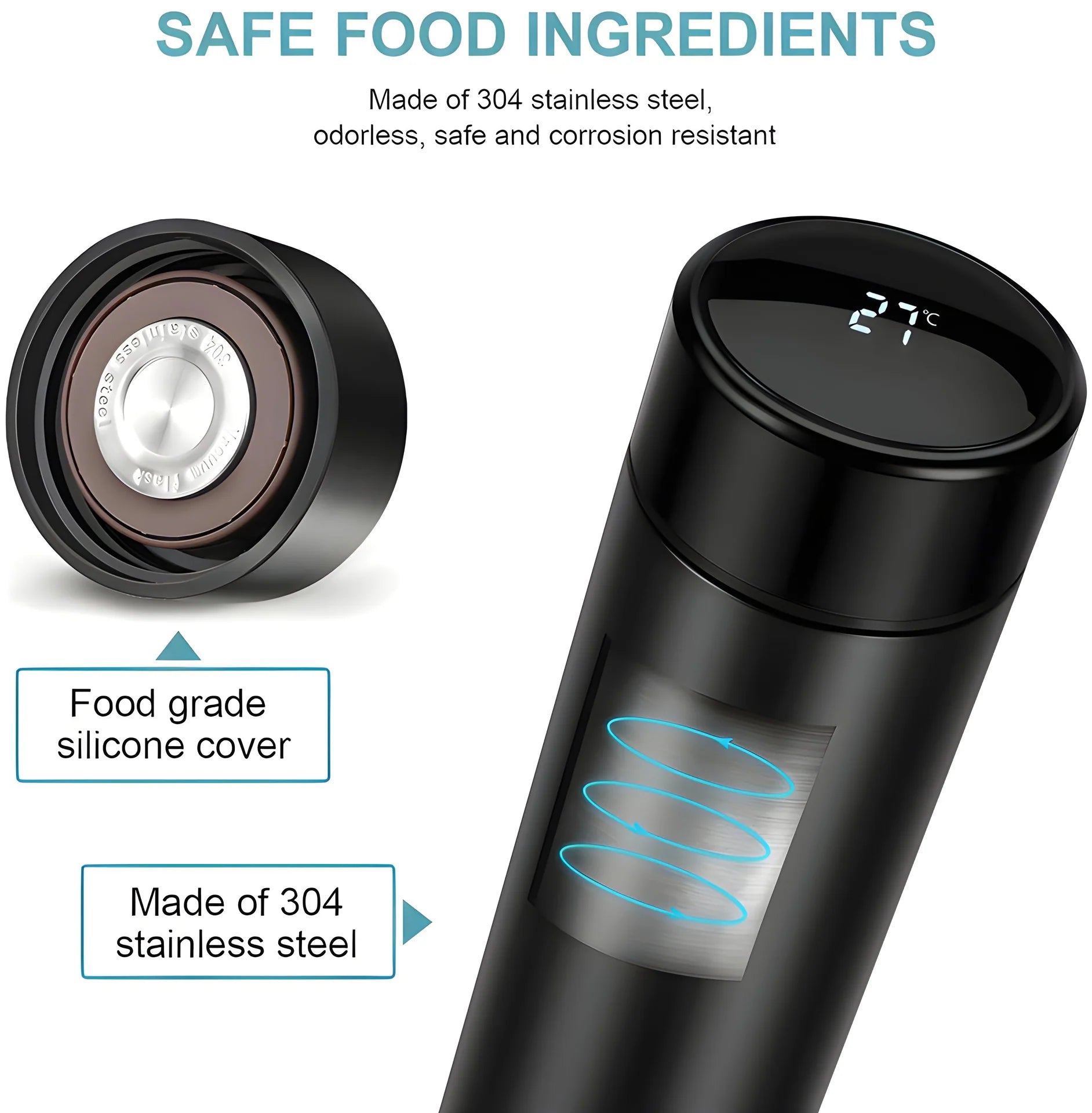0726 Smart Vacuum Insulated Water Bottle with LED Temperature Display (1 Pc / Multicolor) - Shivani Jaswal 0726 Smart Vacuum Insulated Water Bottle with LED Temperature Display (1 Pc / Multicolor)