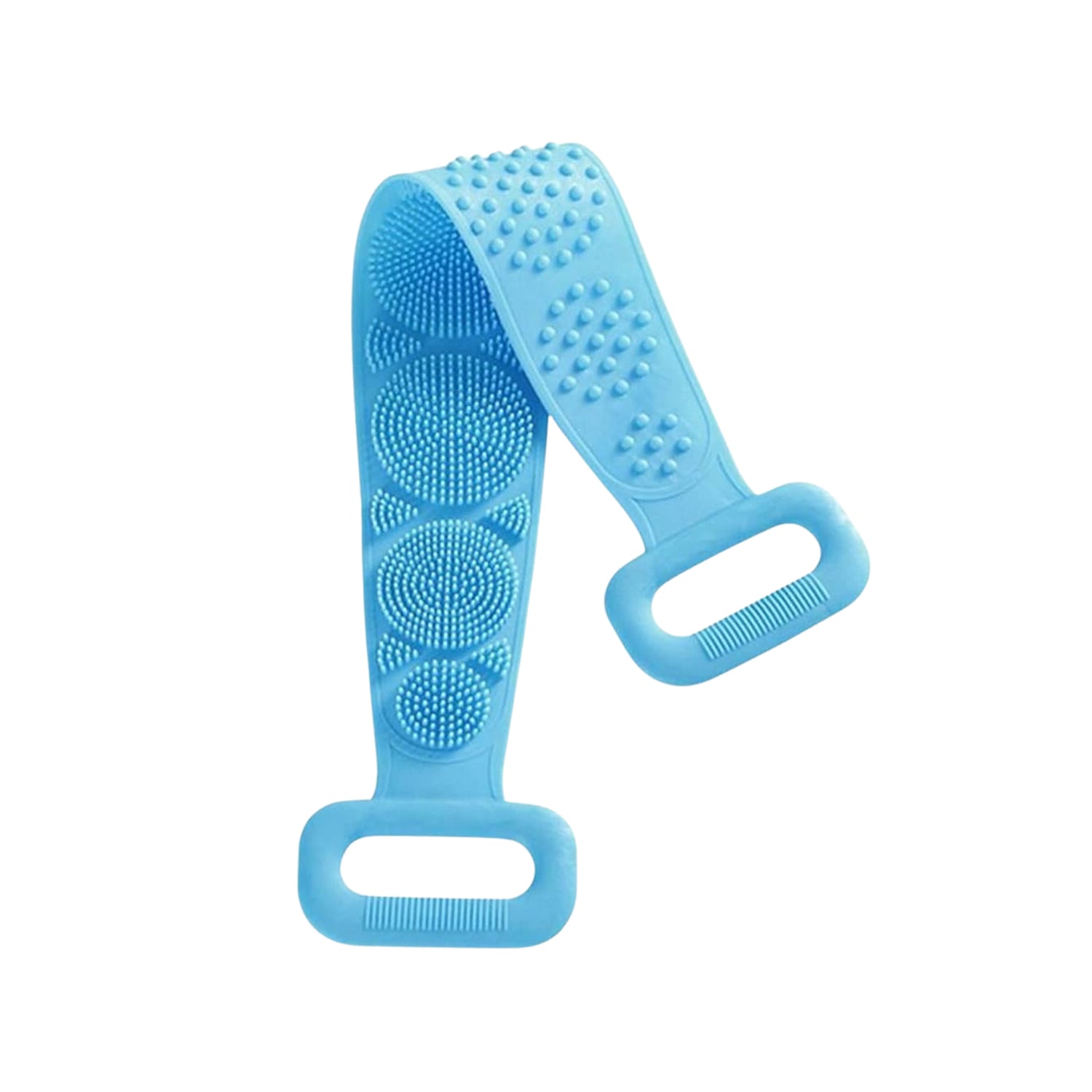 Silicone Body Back Scrubber Double Side Bathing Brush for Skin Deep Cleaning Massage, Dead Skin Removal (77 Gm | Small Size / 1pc) - Shivani Jaswal Silicone Body Back Scrubber Double Side Bathing Brush for Skin Deep Cleaning Massage, Dead Skin Removal (77 Gm | Small Size / 1pc)