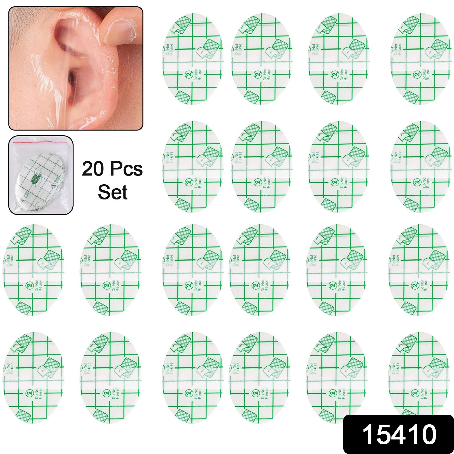 Baby Waterproof Ear Stickers, Heel Invisible Foot Sticker (20 Pcs Set Approx) - Shivani Jaswal Baby Waterproof Ear Stickers, Heel Invisible Foot Sticker (20 Pcs Set Approx)