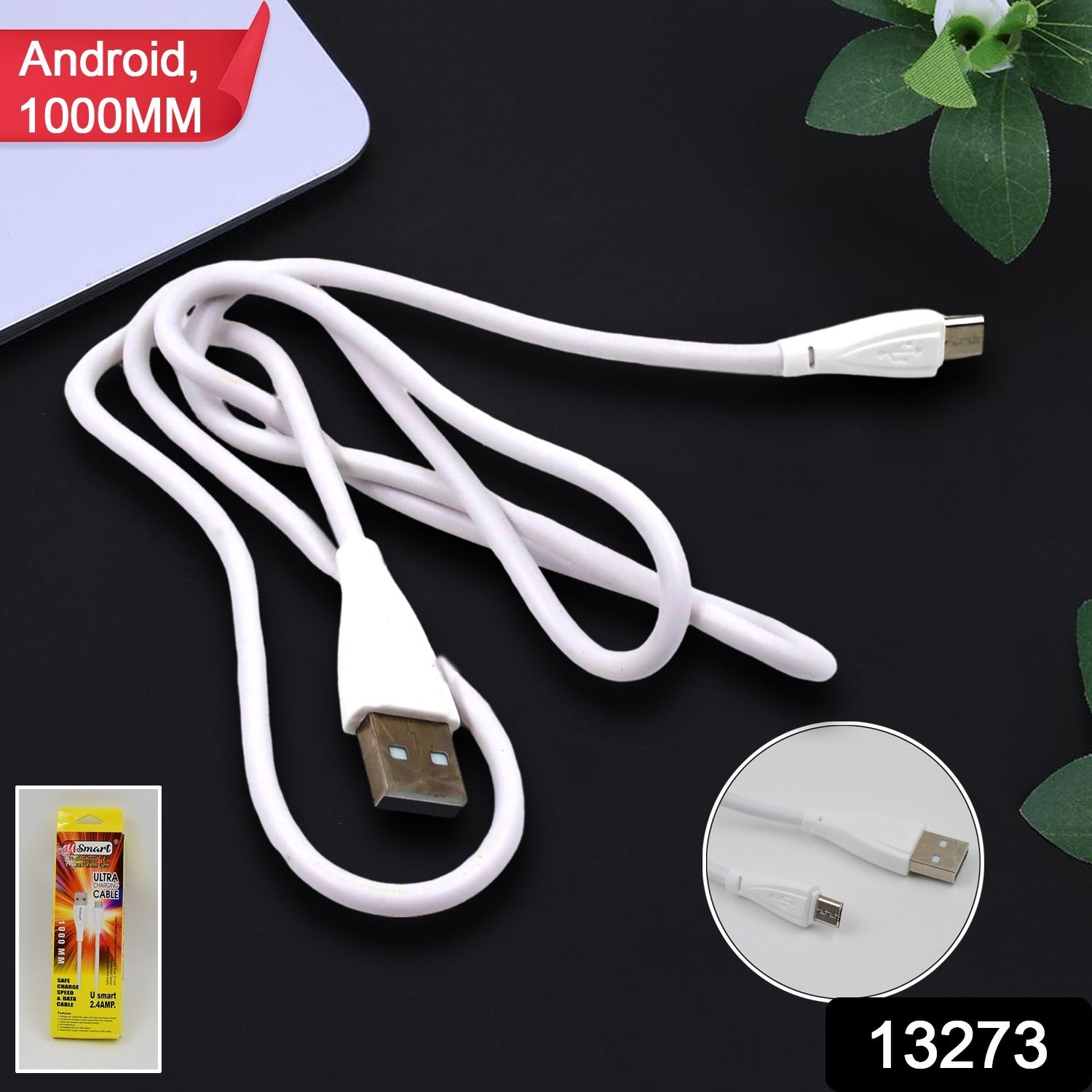 Fast Charging For Android & Data Transfer, Long Micro Cable (1000 Mm) - Shivani Jaswal Fast Charging For Android & Data Transfer, Long Micro Cable (1000 Mm)