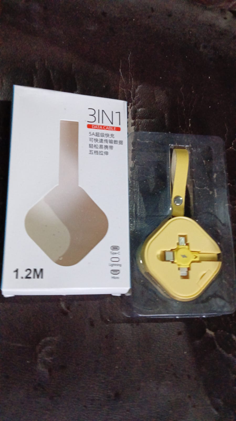 3 in 1 Charger Cable, Retractable Type, Compatible with Smartphones (1 Pc) - Shivani Jaswal 3 in 1 Charger Cable, Retractable Type, Compatible with Smartphones (1 Pc)