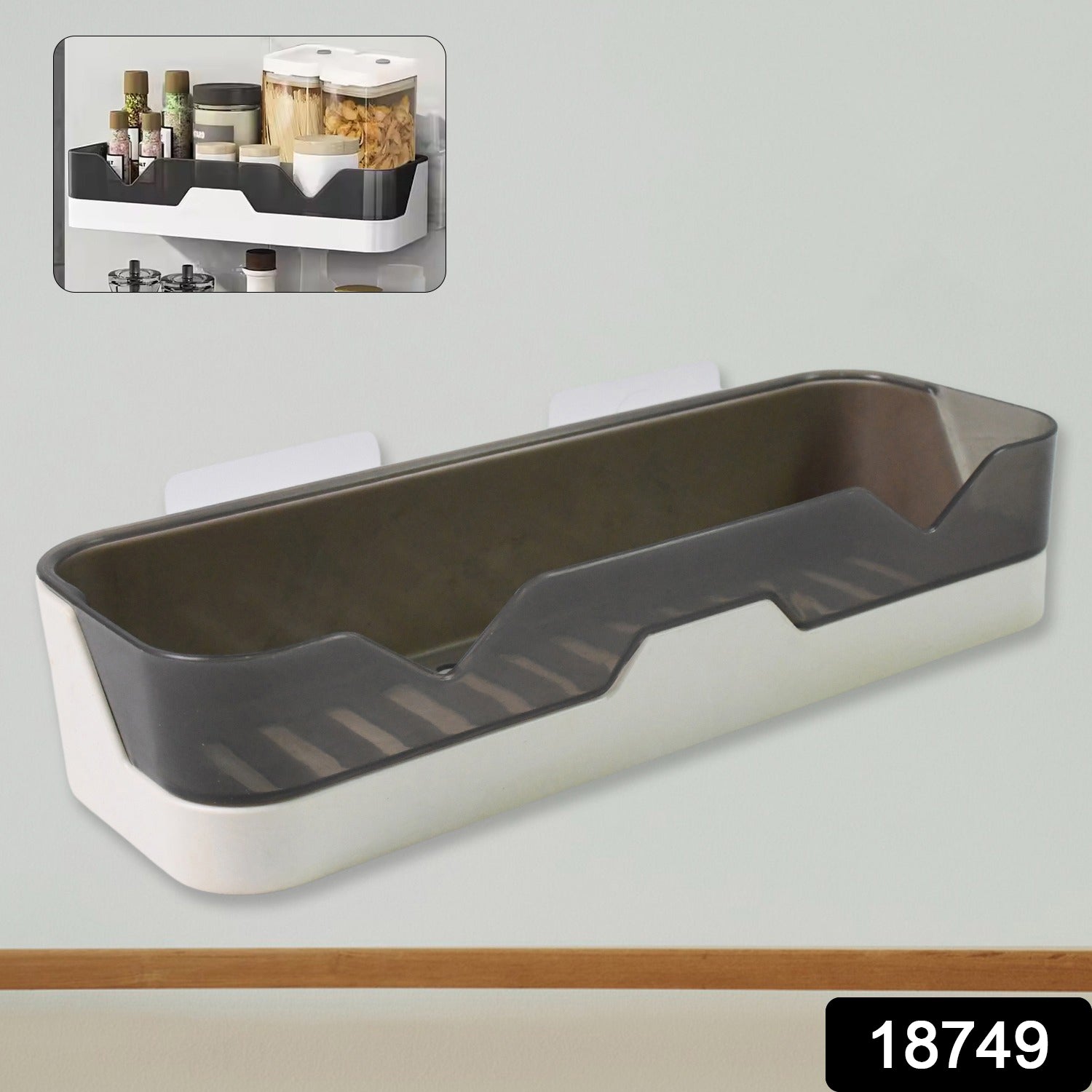 Wall Mounted Adhesive Bathroom Shower Caddy / Shelf / Plastic (1 Pc) - Shivani Jaswal Wall Mounted Adhesive Bathroom Shower Caddy / Shelf / Plastic (1 Pc)